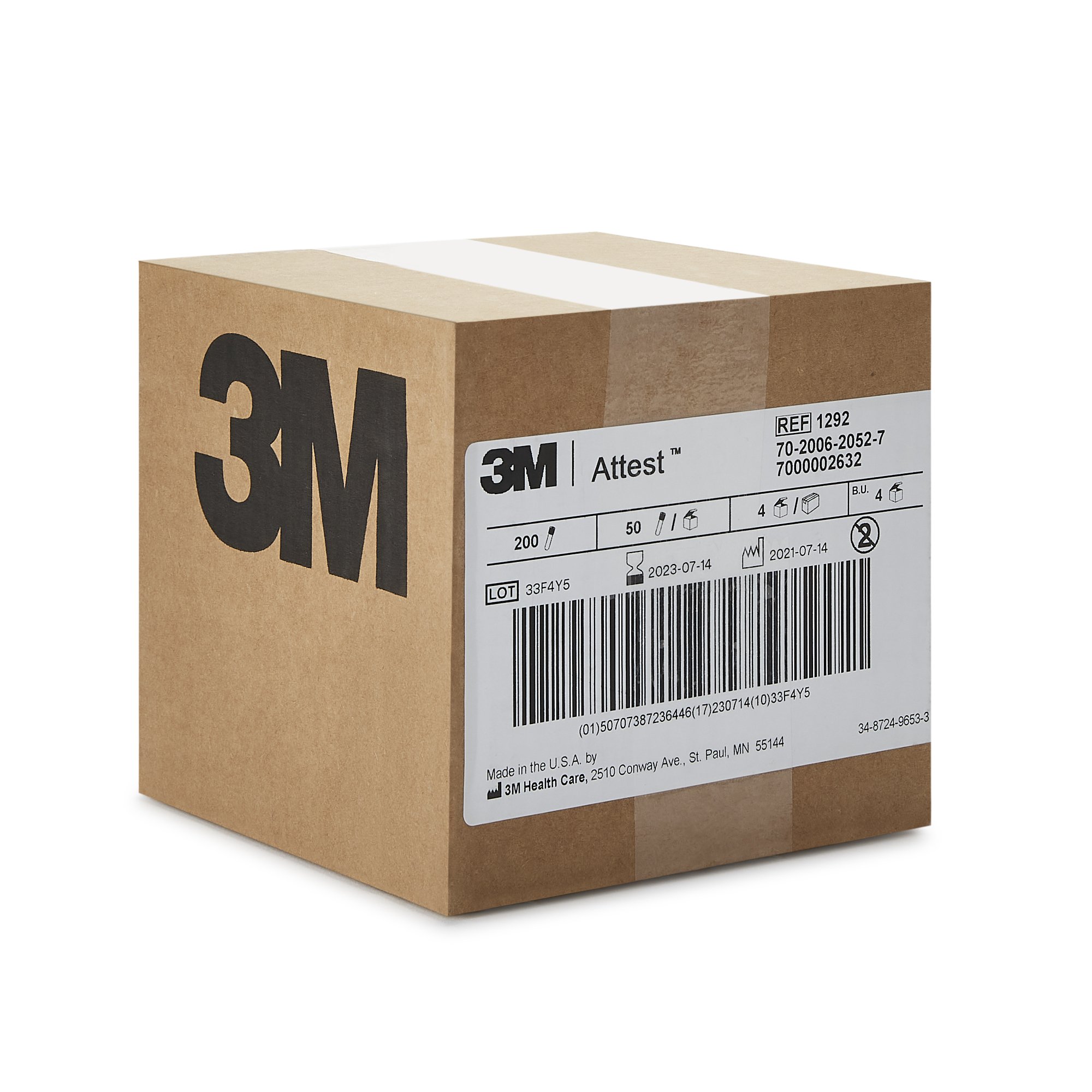 Solventum Corporation - 1292 3M™ Attest™ Rapid Readout Sterilization Biological Indicator Vial