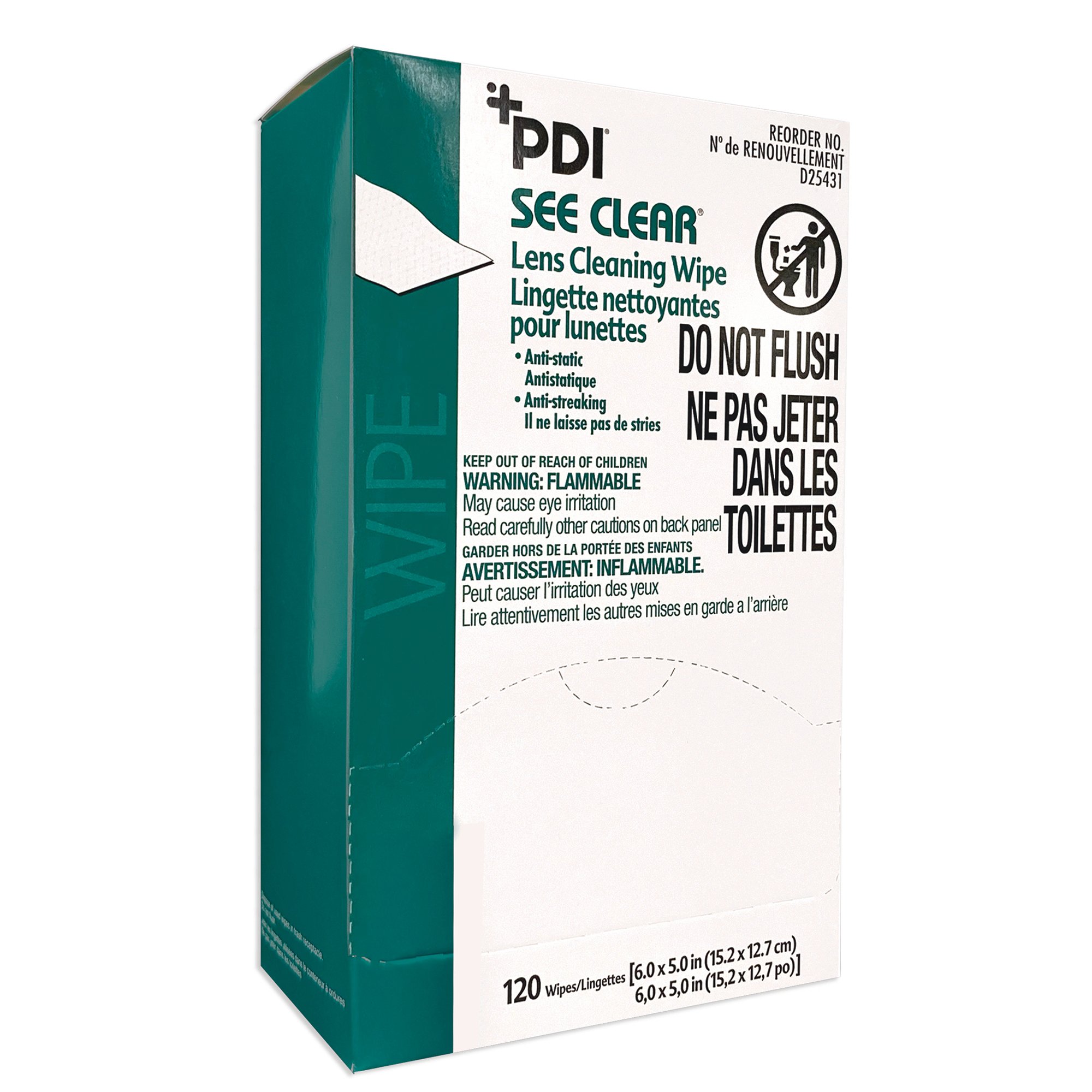 Professional Disposables - D25431 See Clear® Eye Glass Cleaning Wipes