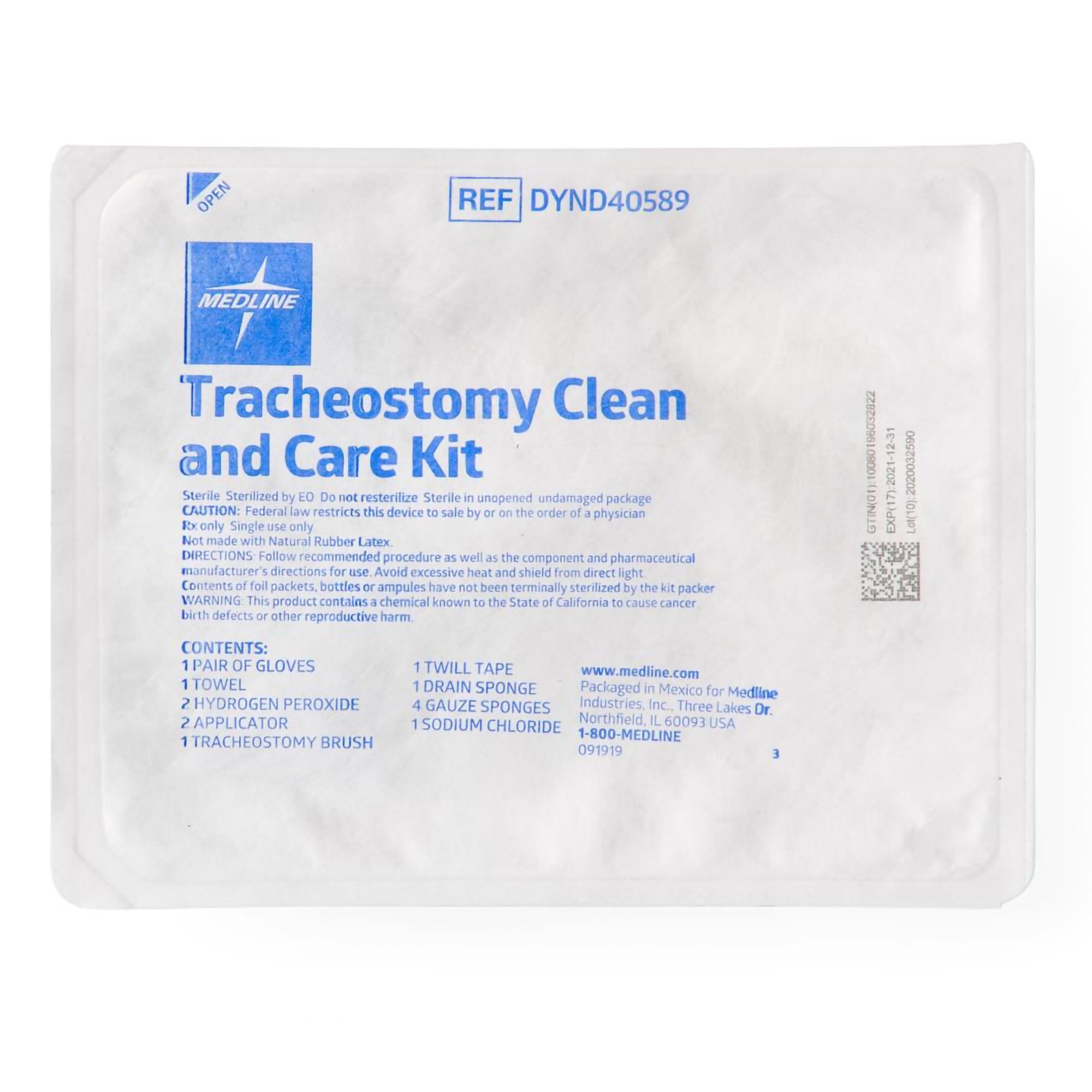 Medline DYND40589 - Medline Tracheostomy Care Kit - 1/Each, 20/Case