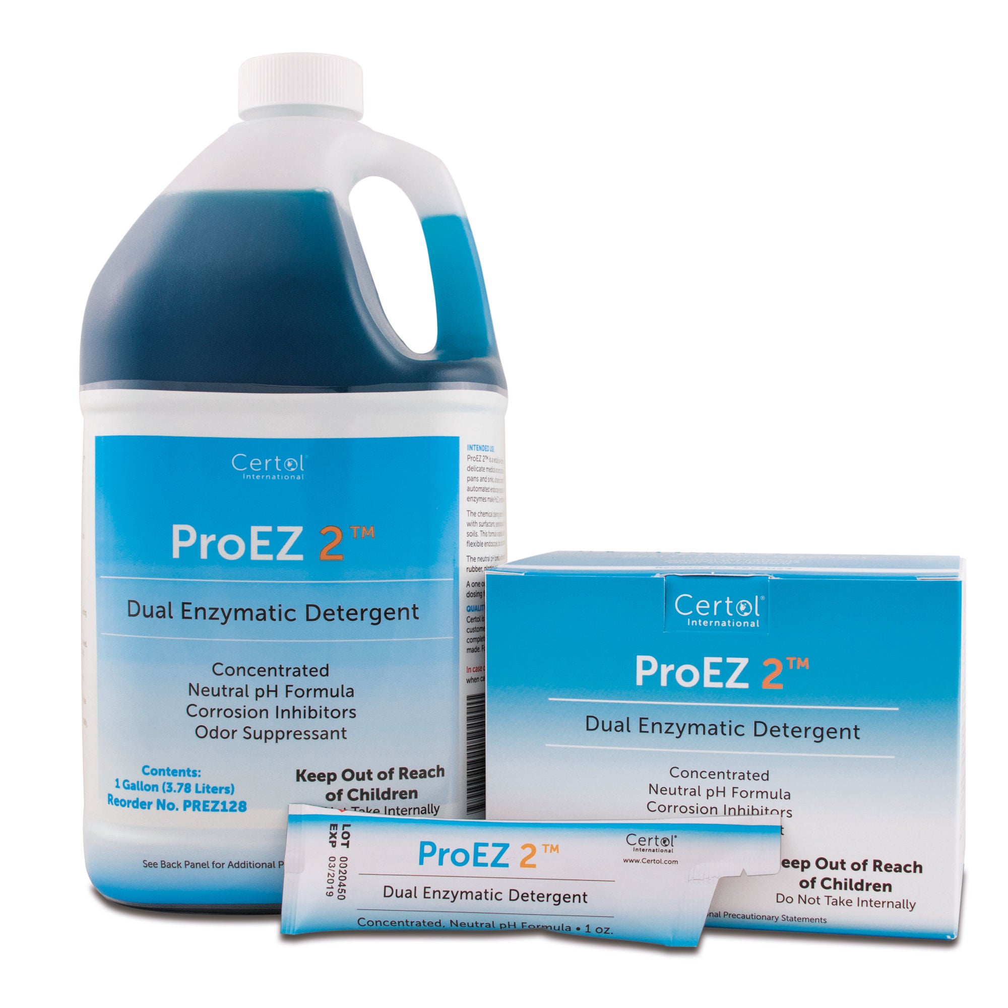 Certol International - PREZ128-1 Dual Enzymatic Instrument Detergent ProEZ 2™ Liquid 1 gal. Jug Fresh Scent