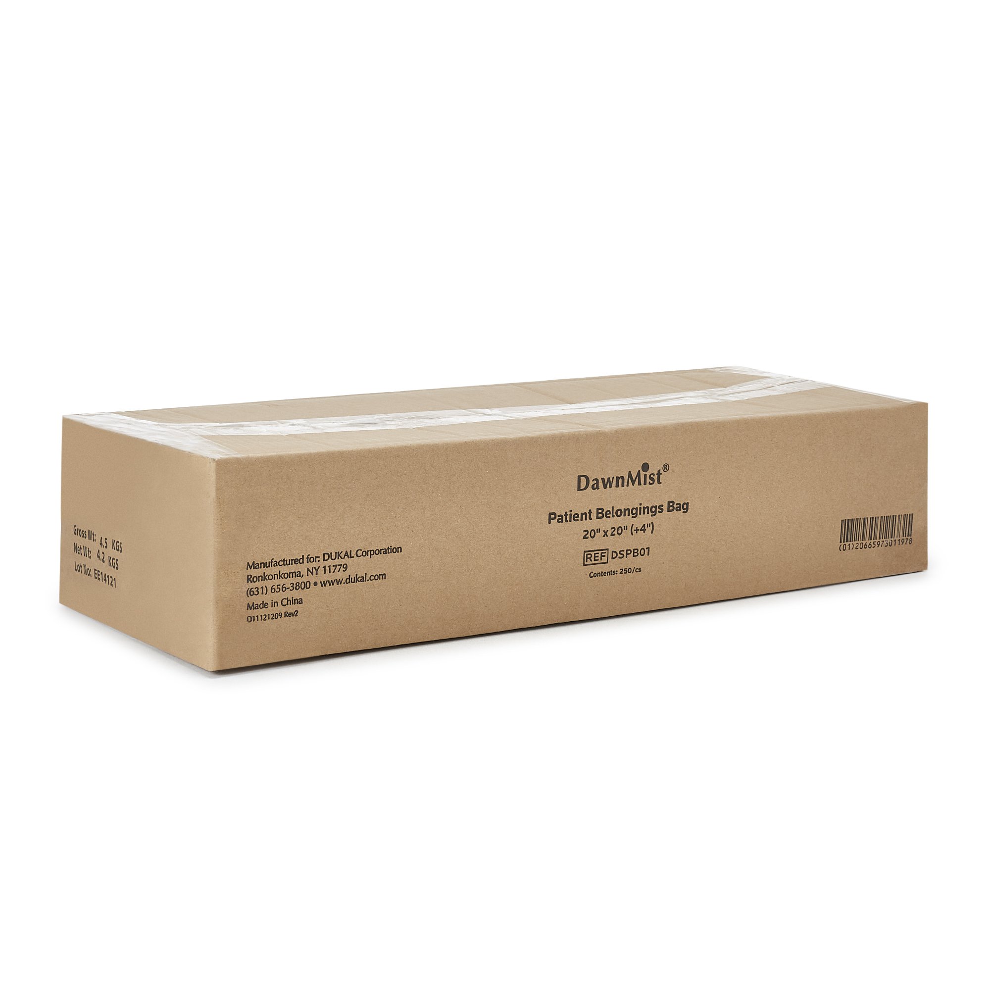 Donovan Industries DSPB01 - Dukal® Patient Belongings Bag, White - 1/Each, 250/Case