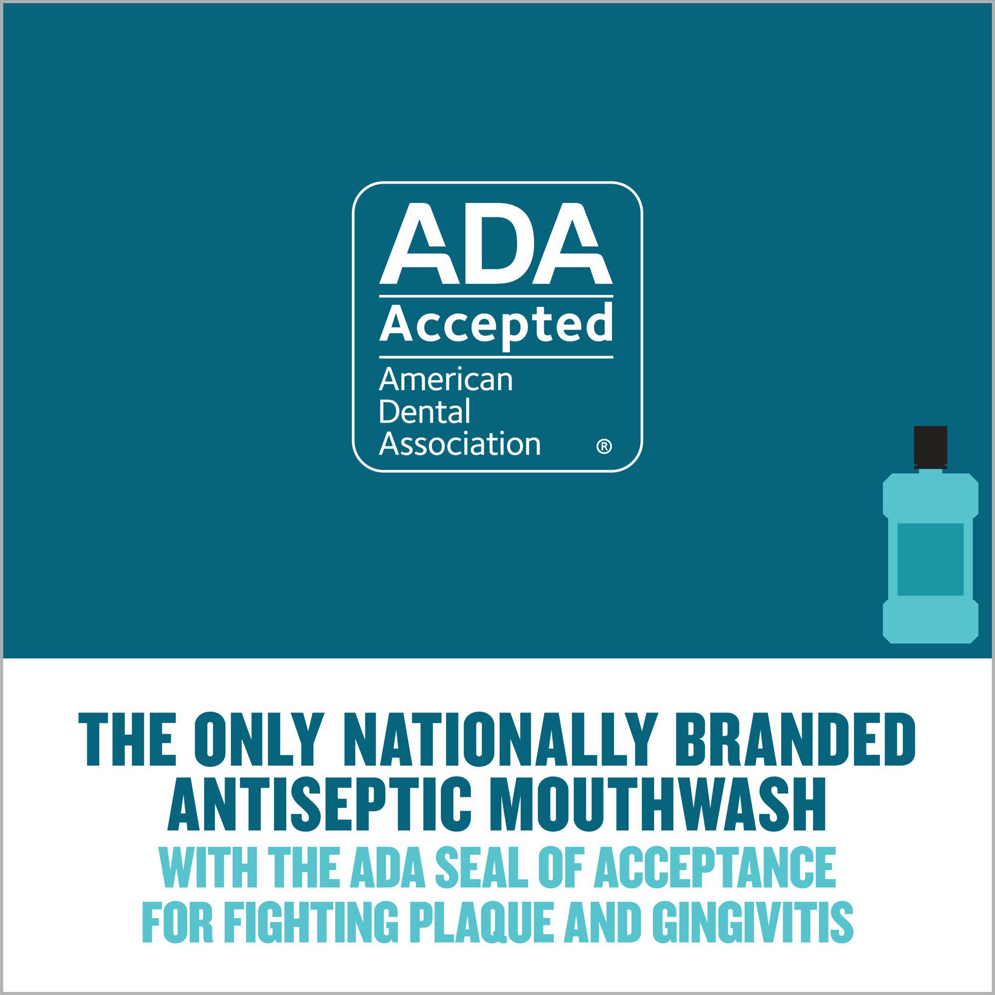 Kenvue Brands LLC 524275500 - Listerine® Cool Mint Antiseptic Mouthwash, 1.5 Liter - 1/Each, 6/Case
