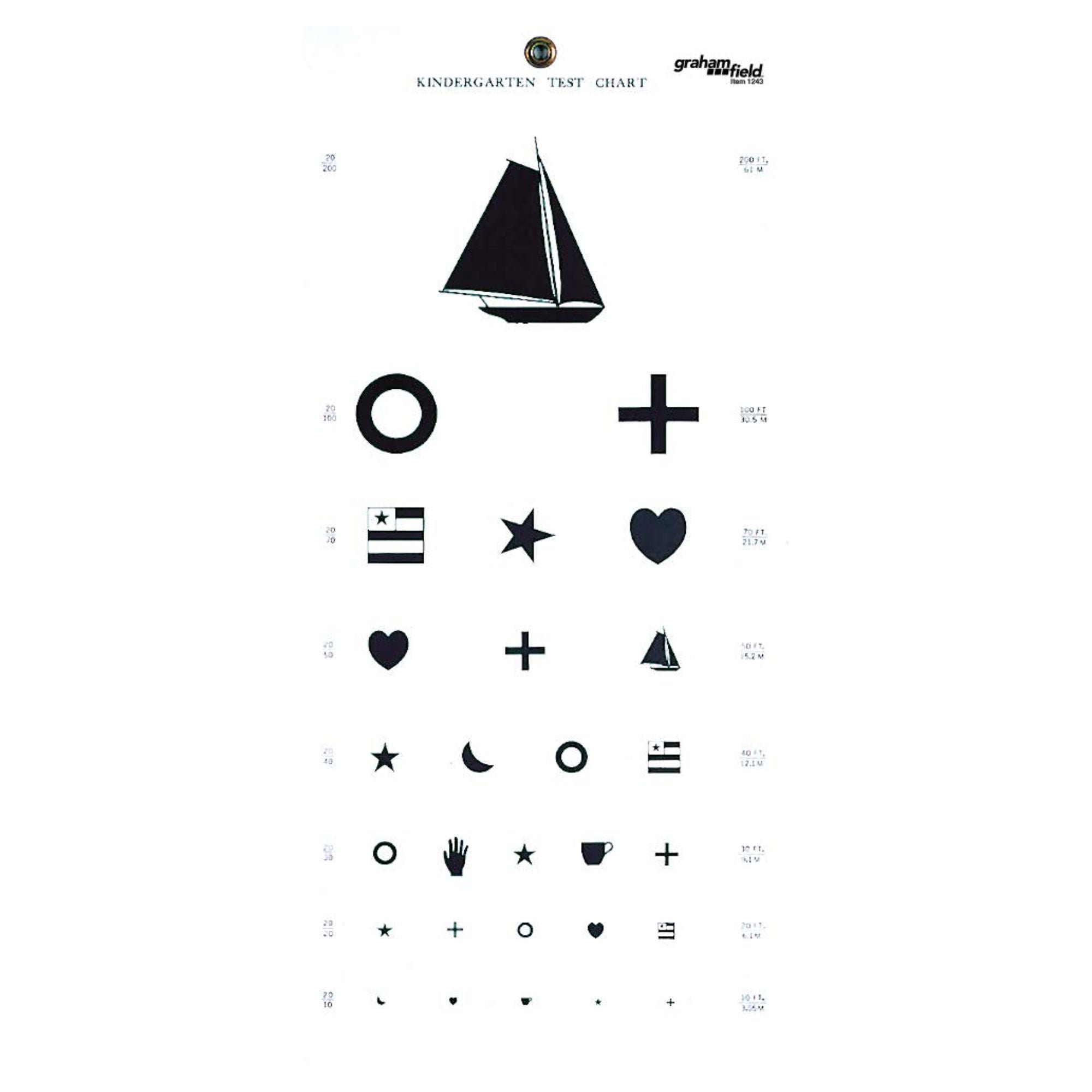 Graham-Field - 1243 Graham-Field Kindergarten Eye Chart