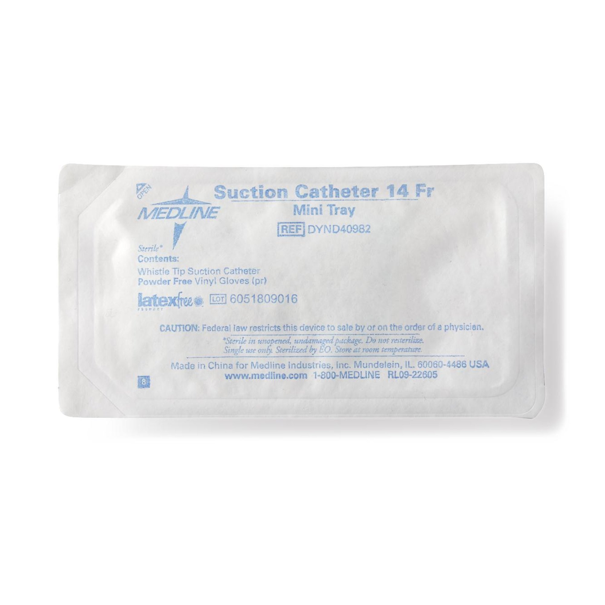 Medline DYND40982 - Medline Suction Catheter Kit, 14 Fr. - 1/Each, 100/Case