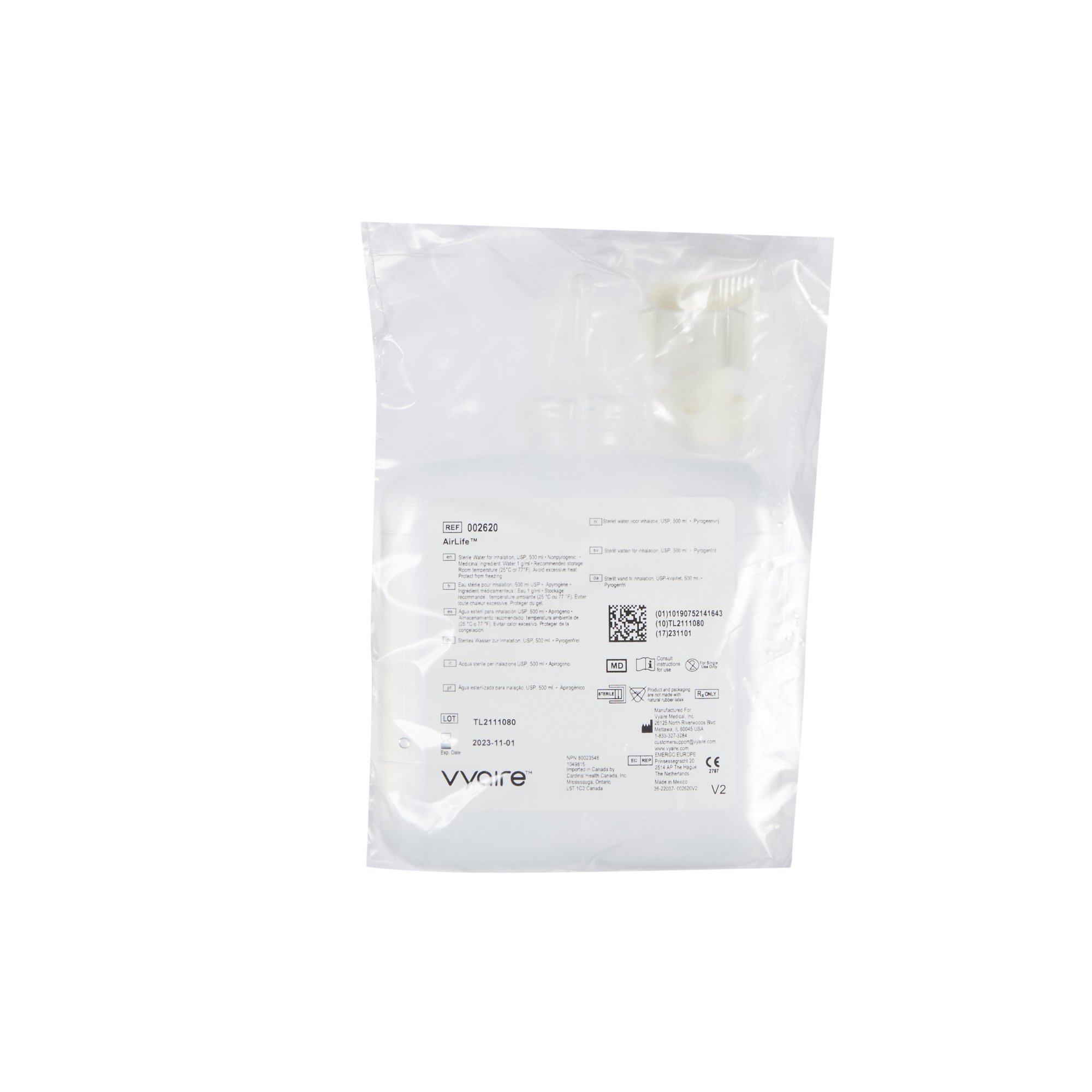 Sun Med - 002620 AirLife® Prefilled Humidifier with Adapter