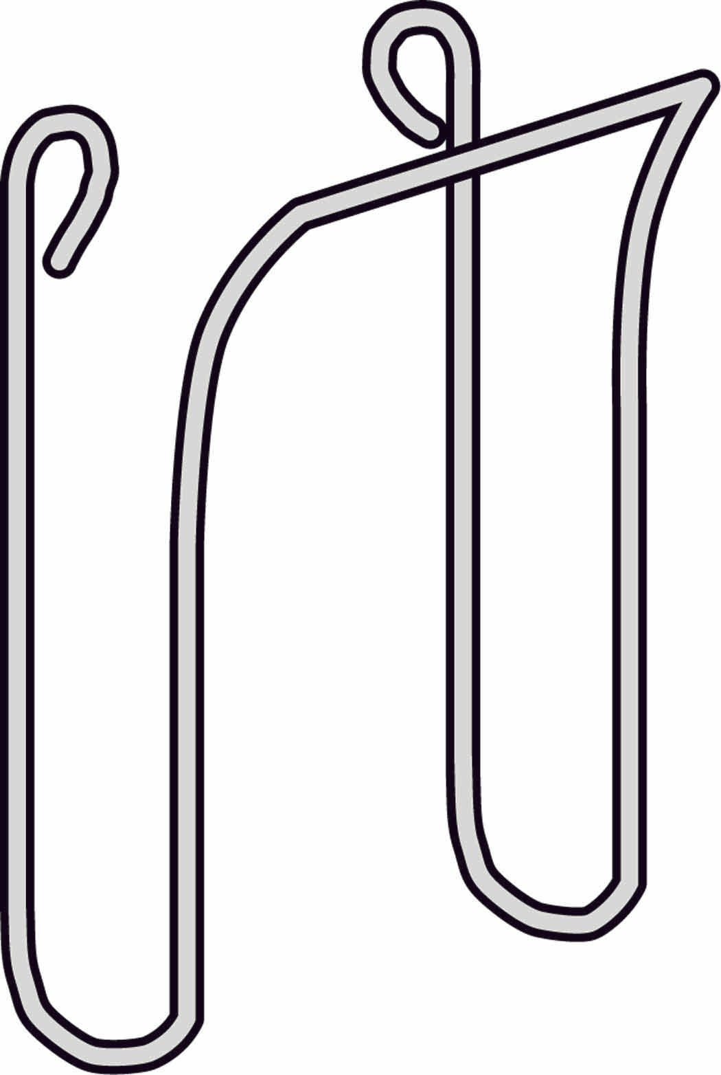 W.A. Baum - 2421 Wall Clip 2-7D8 X 4 X 2 Inch, Stainless Steel Inflation System