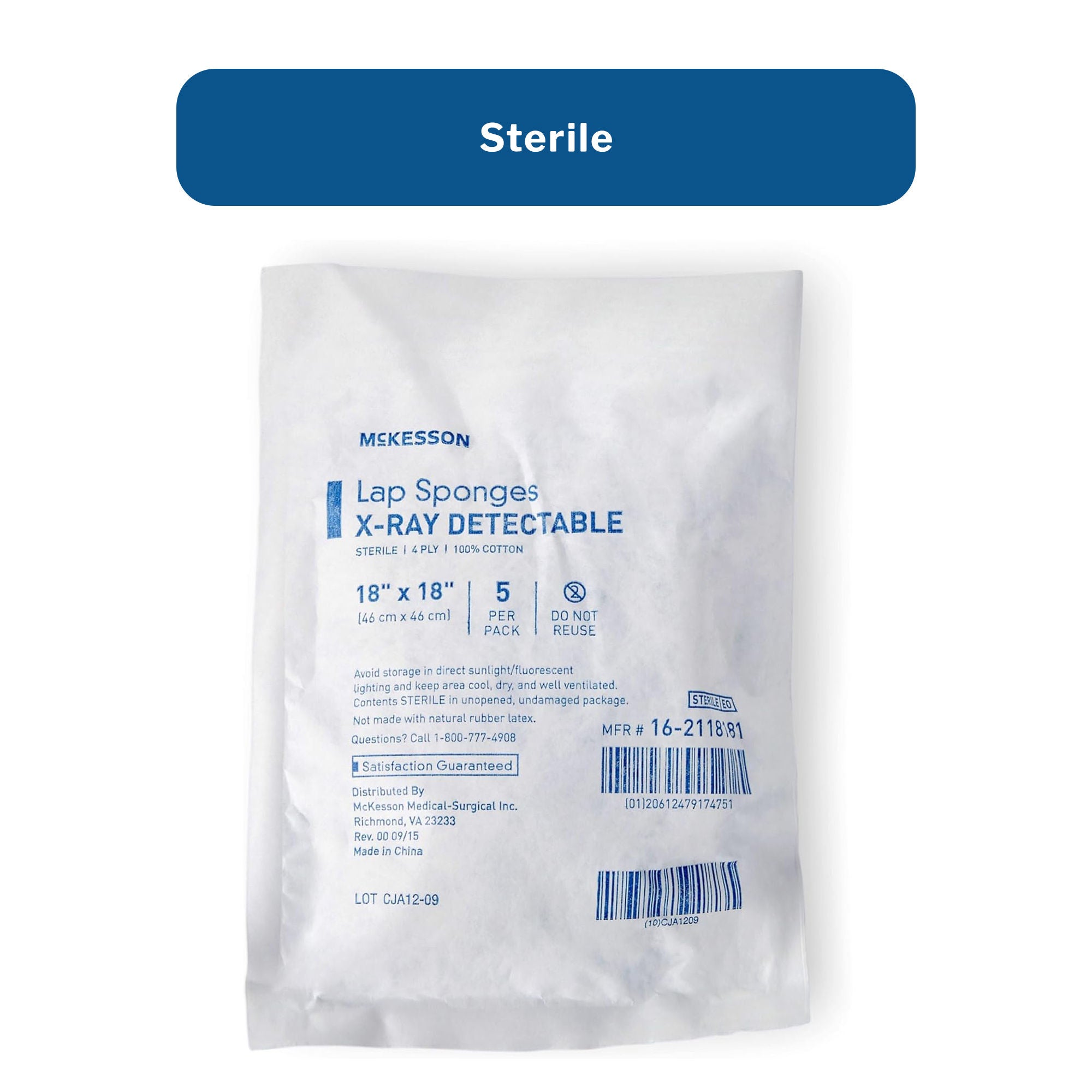 McKesson Surgical Laparotomy Sponge 16-2118181 by McKesson Brand