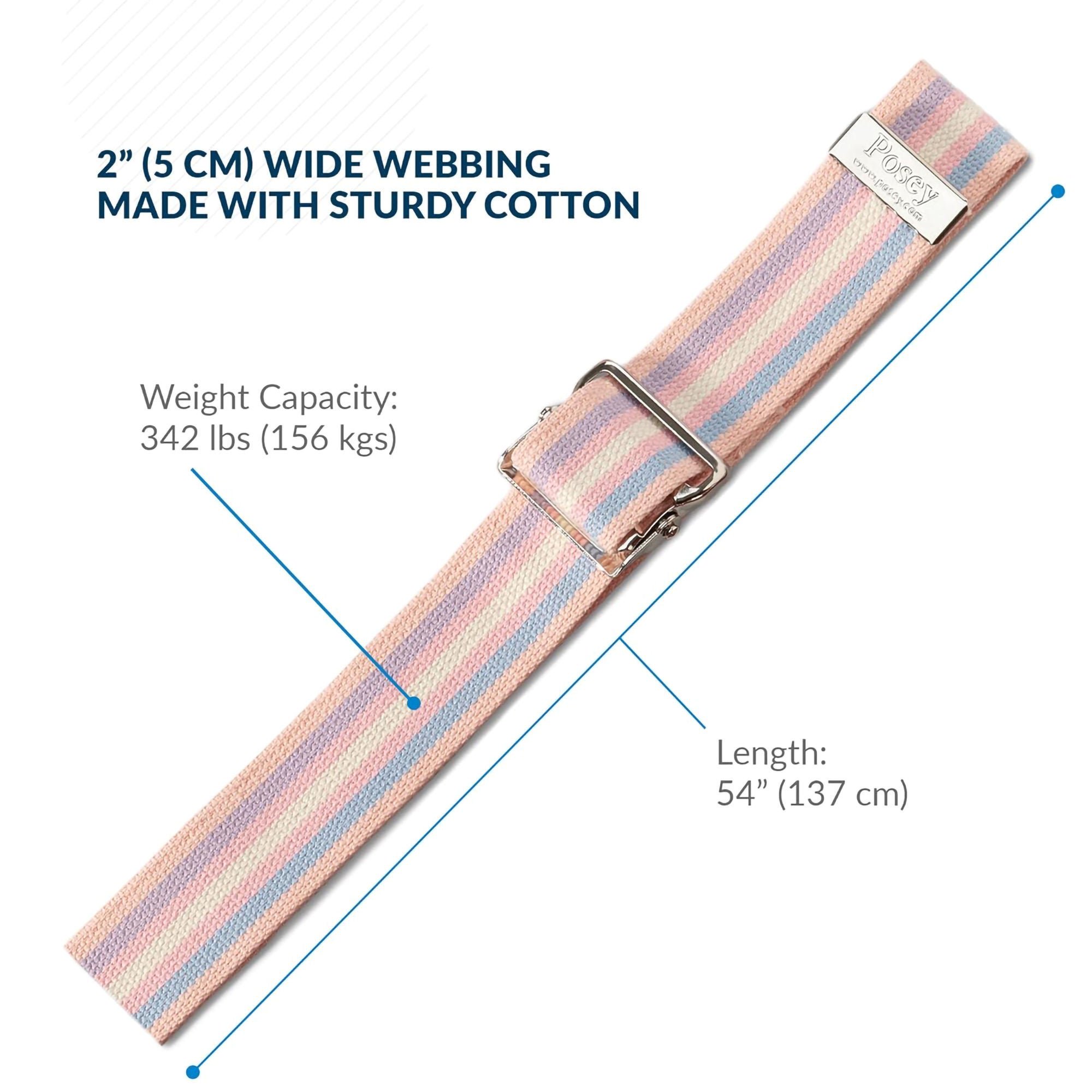 Tidi Products - 6531L Posey® Pastel Gait Belt with Nickel Buckle