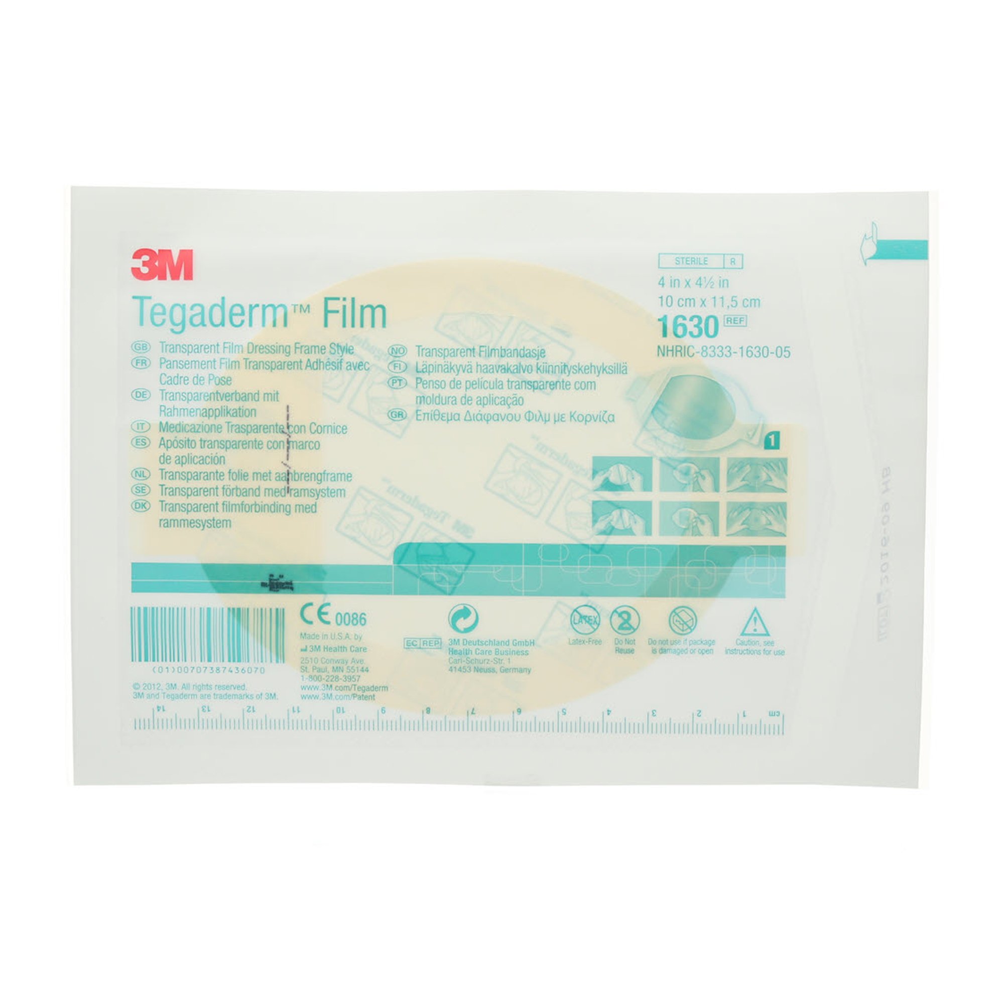 3M Tegaderm Transparent Film Dressing 1630 by Solventum