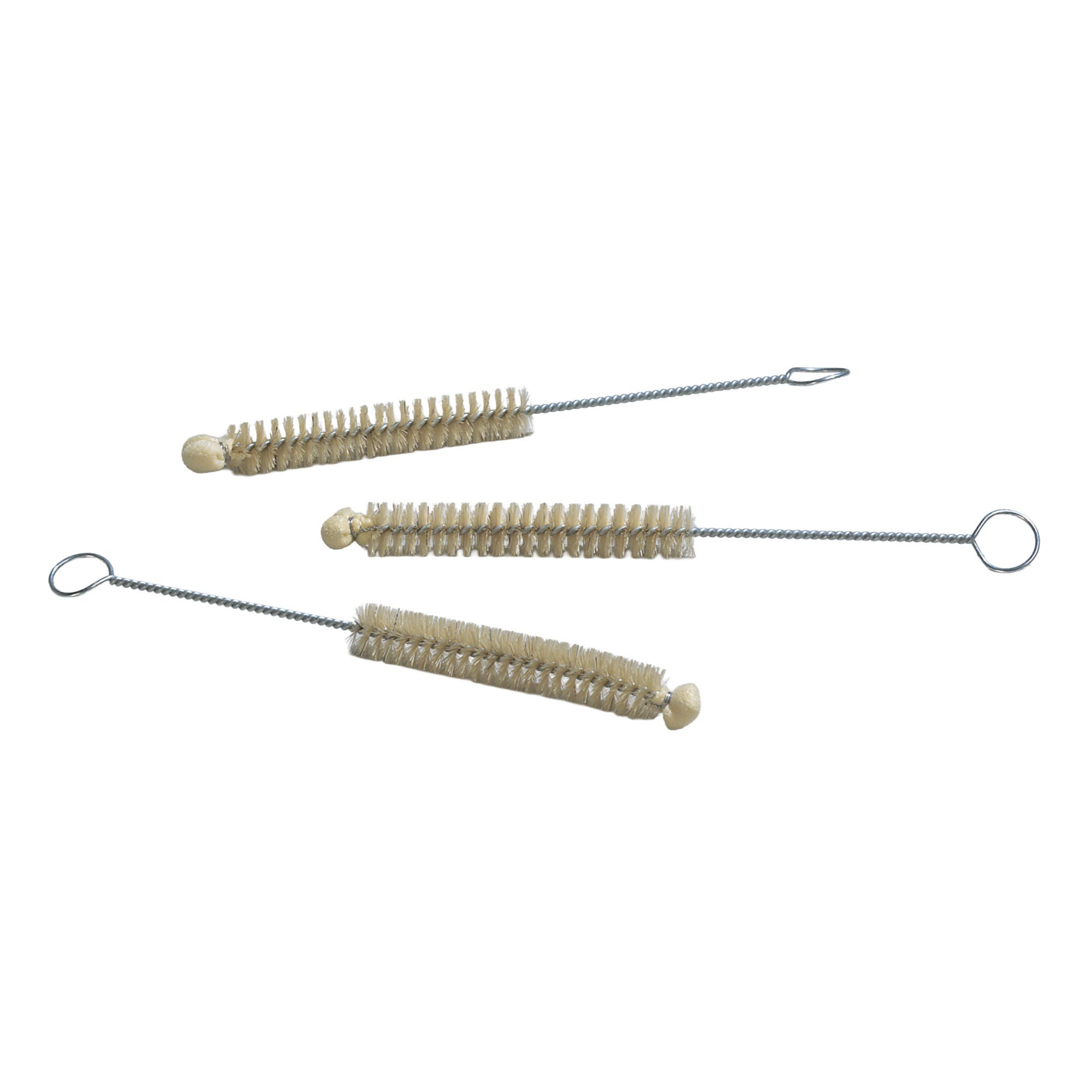 Graham-Field - 3414 Grafco® Test Tube Brush 6 Inch L, 1/2 X 3 Inch, White Bristles, Small Bore, Galvanized Wire Handle