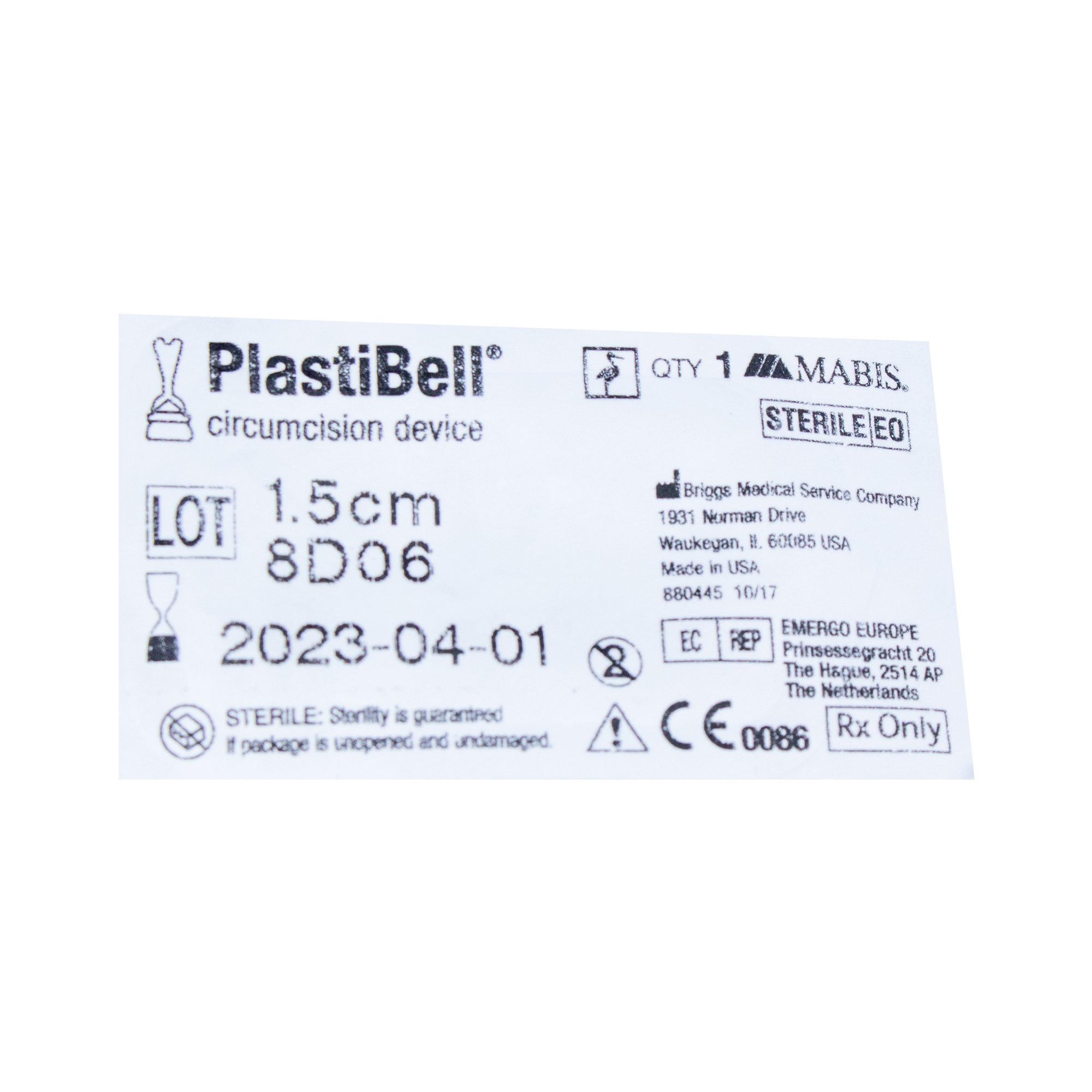 Aspen Surgical Products 9235 - Mabis Healthcare Handled Circumcision Device - 1/Each, 25/Box