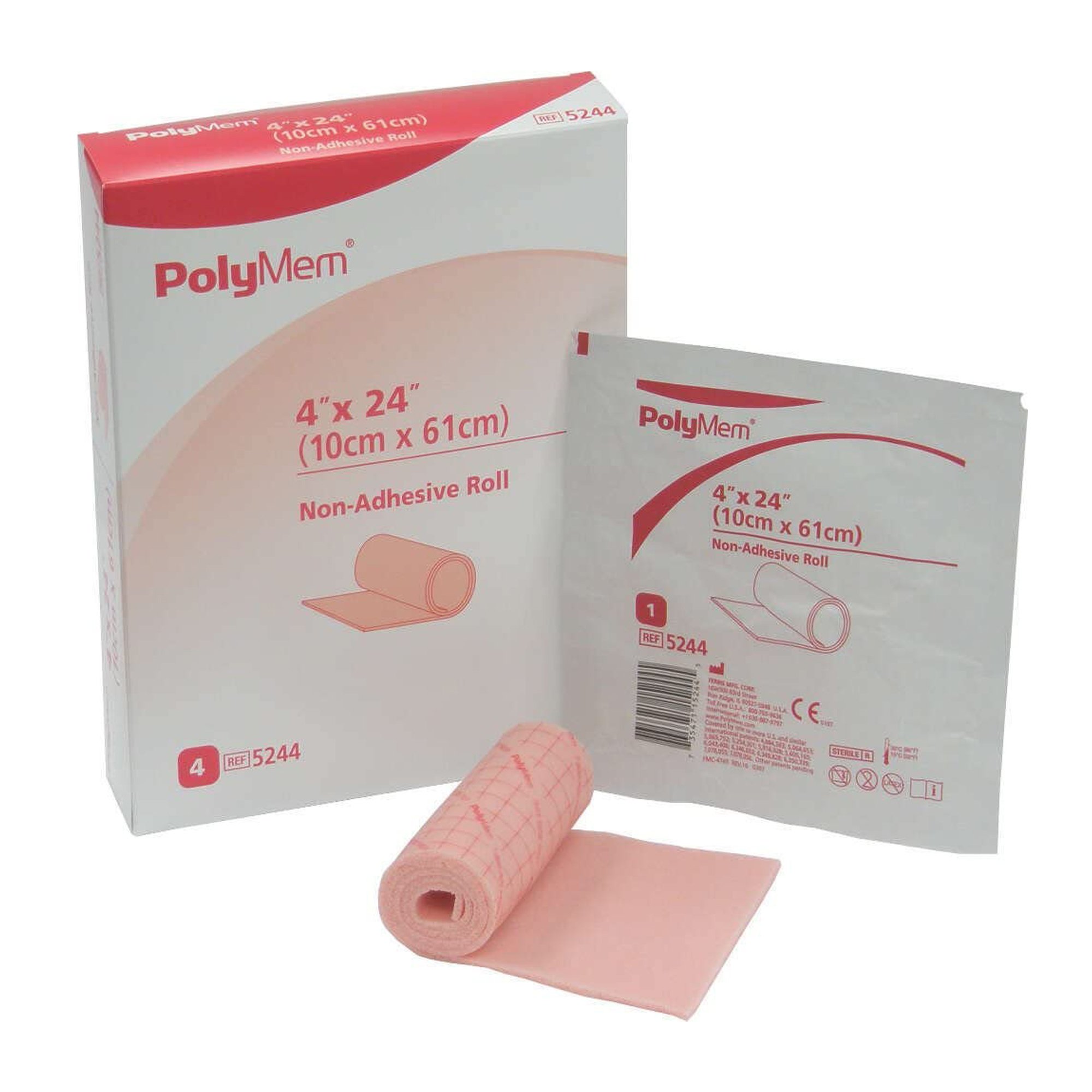 Ferris Manufacturing - 5244 PolyMem® Nonadhesive without Border Foam Dressing