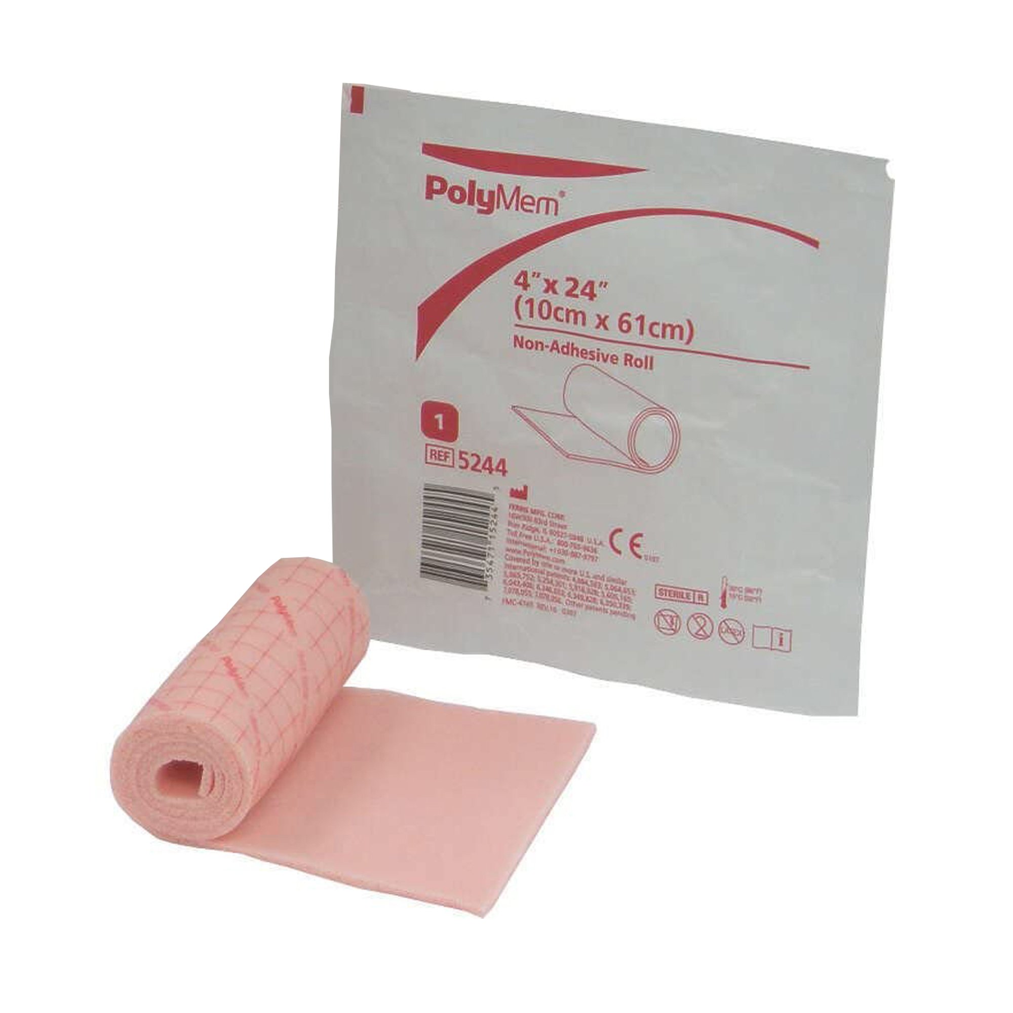 Ferris Manufacturing - 5244 PolyMem® Nonadhesive without Border Foam Dressing