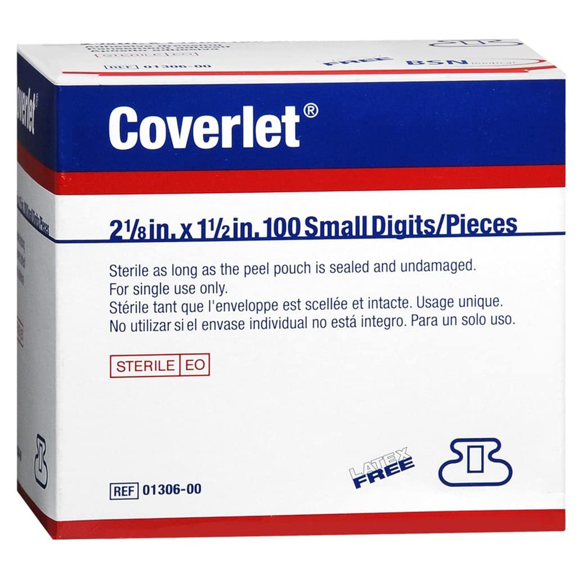 BSN Medical 7645608 - Coverlet® Fingertip Tan Adhesive Strip, 1.5 x 2.5 Inch - 100/Box, 1200/Case