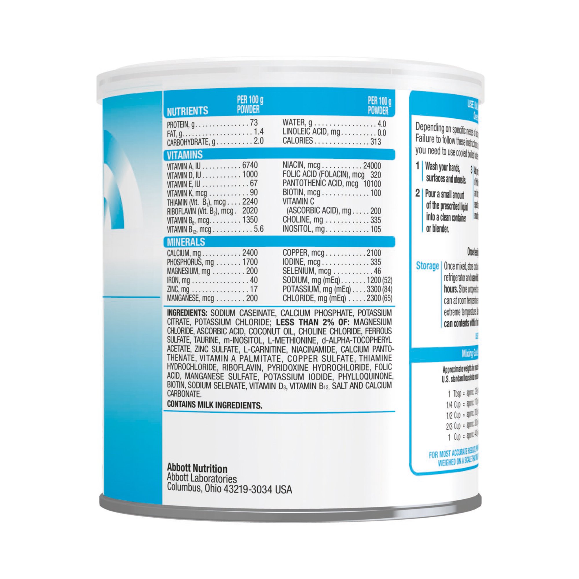 Abbott Nutrition 50260 - ProViMin® Protein-Vitamin-Mineral Module with Iron, 5.3-ounce can - 1/Each, 6/Case