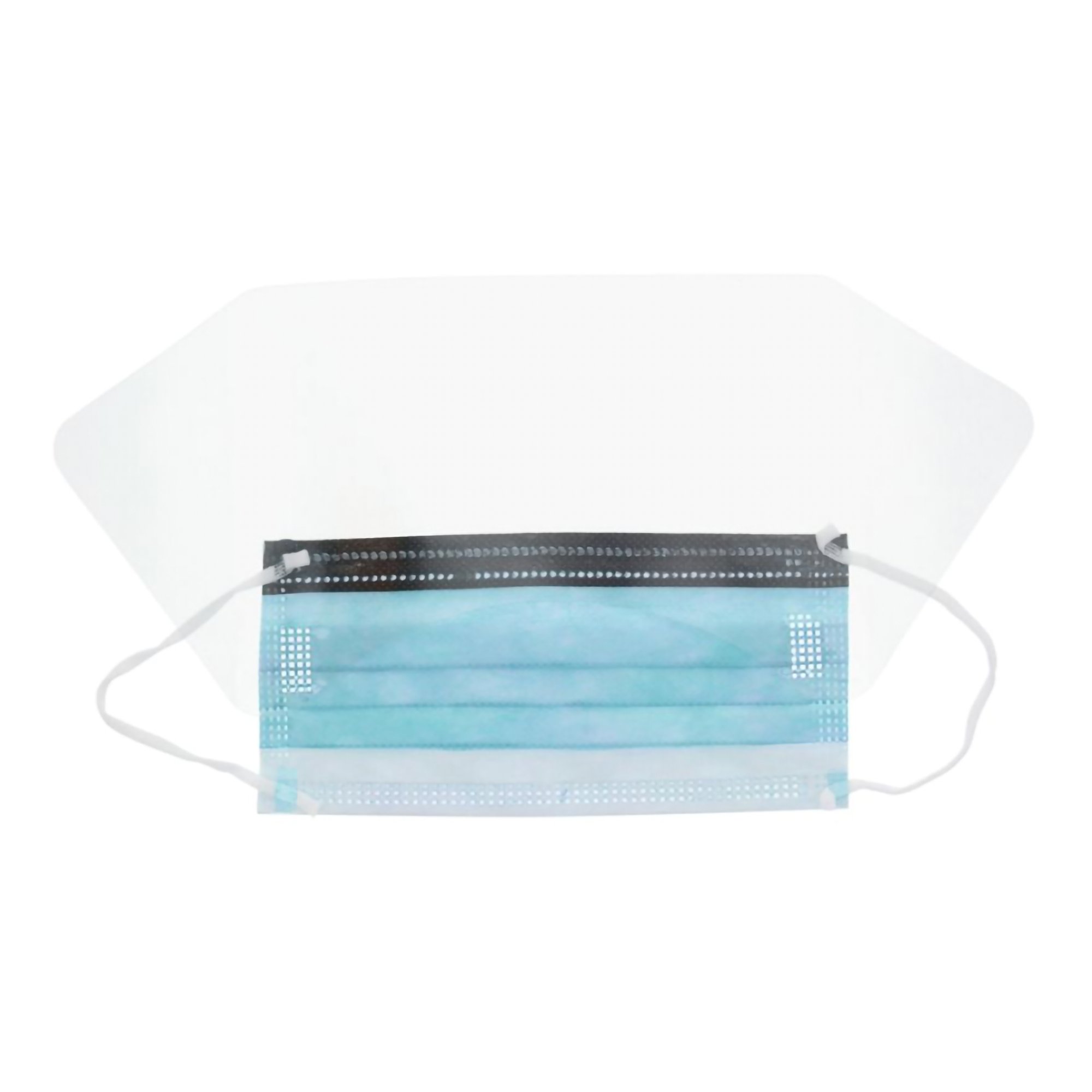 Cardinal AT74631 - Secure-Gard® Procedure Mask with Eye Shield - 25/Box, 100/Case