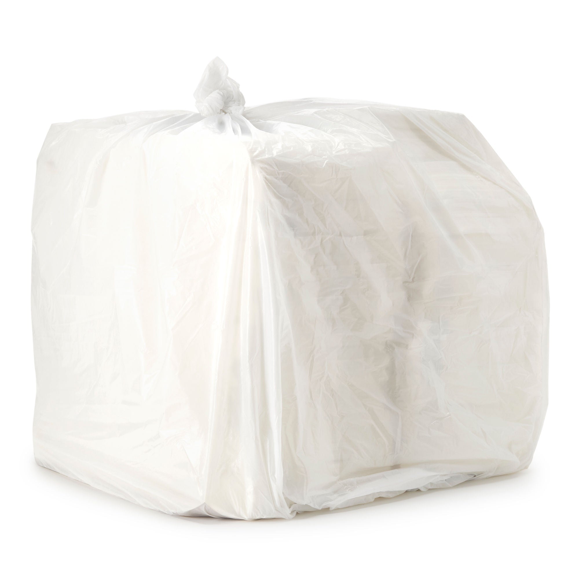 McKesson Brand - 18-713 Bedside Bag McKesson 3.13 X 6.5 X 11.38 Inch White / Blue Floral Print Paper
