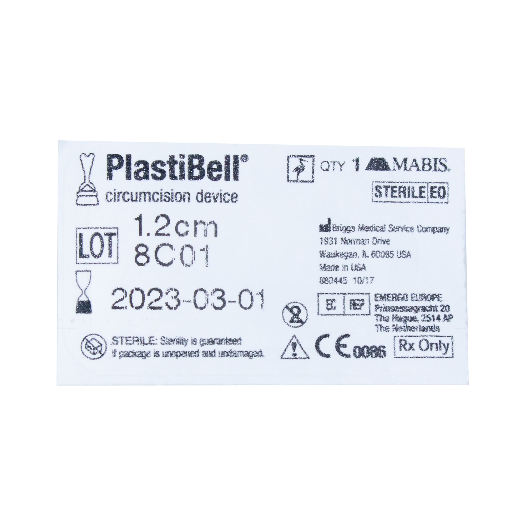 Aspen Surgical Products 9212 - Mabis Healthcare Handled Circumcision Device - 1/Each, 125/Box