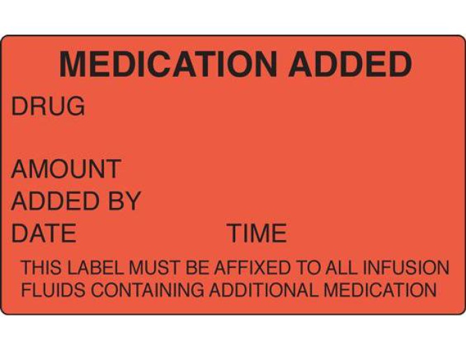 Shamrock Scientific SN-2001 - Shamrock Anesthesia Pre-Printed Label, 2.5 x 1.5 Inch - 1/Roll
