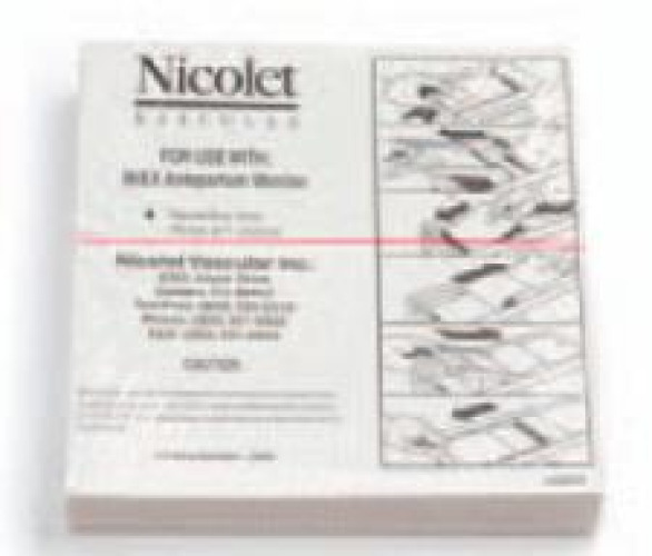 Natus Medical - D200 Recording Chart Paper Z-Fold Red Grid
