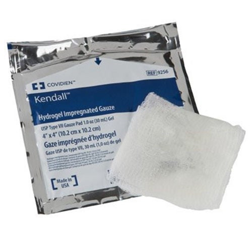 Cardinal - 9256 Hydrogel Wound Dressing Kendall™ Impregnated 4 X 4 Inch Sterile