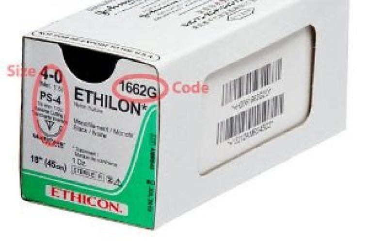 J & J Healthcare Systems - 1662G Ethilon™ Suture with Needle