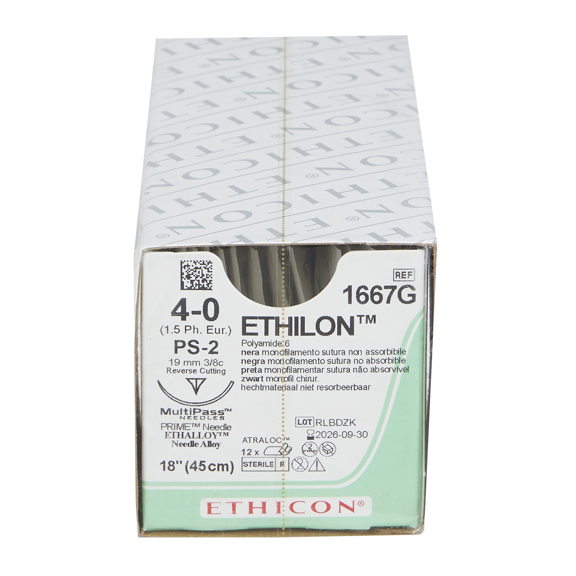 J & J Healthcare Systems - 1667G Ethilon™ Suture with Needle
