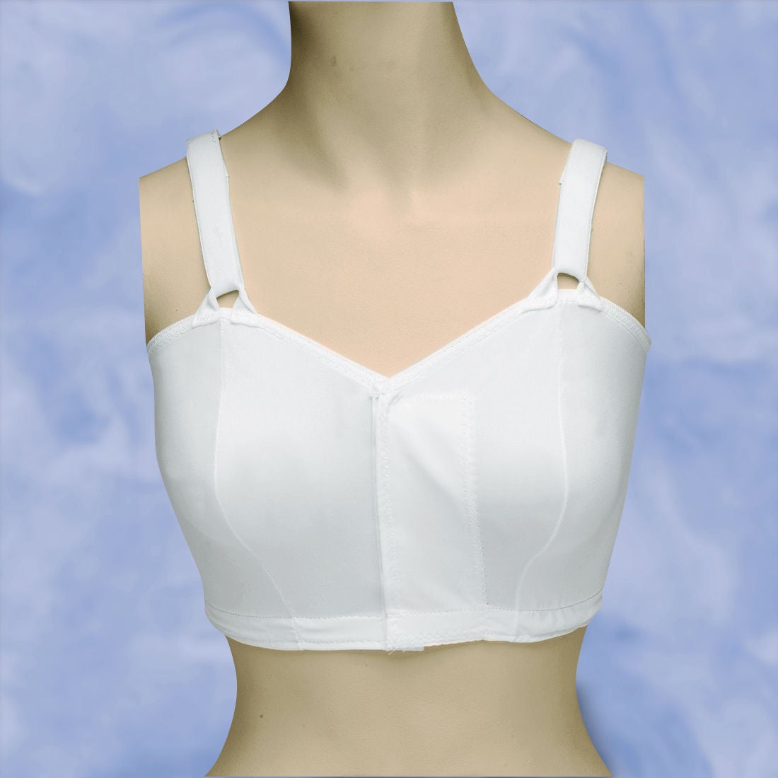 DeRoyal - M5001-XL Post-Surgical Bra 44 to 46 Inch Chest X-Large White Front Hook and Loop Closure Drain Holders