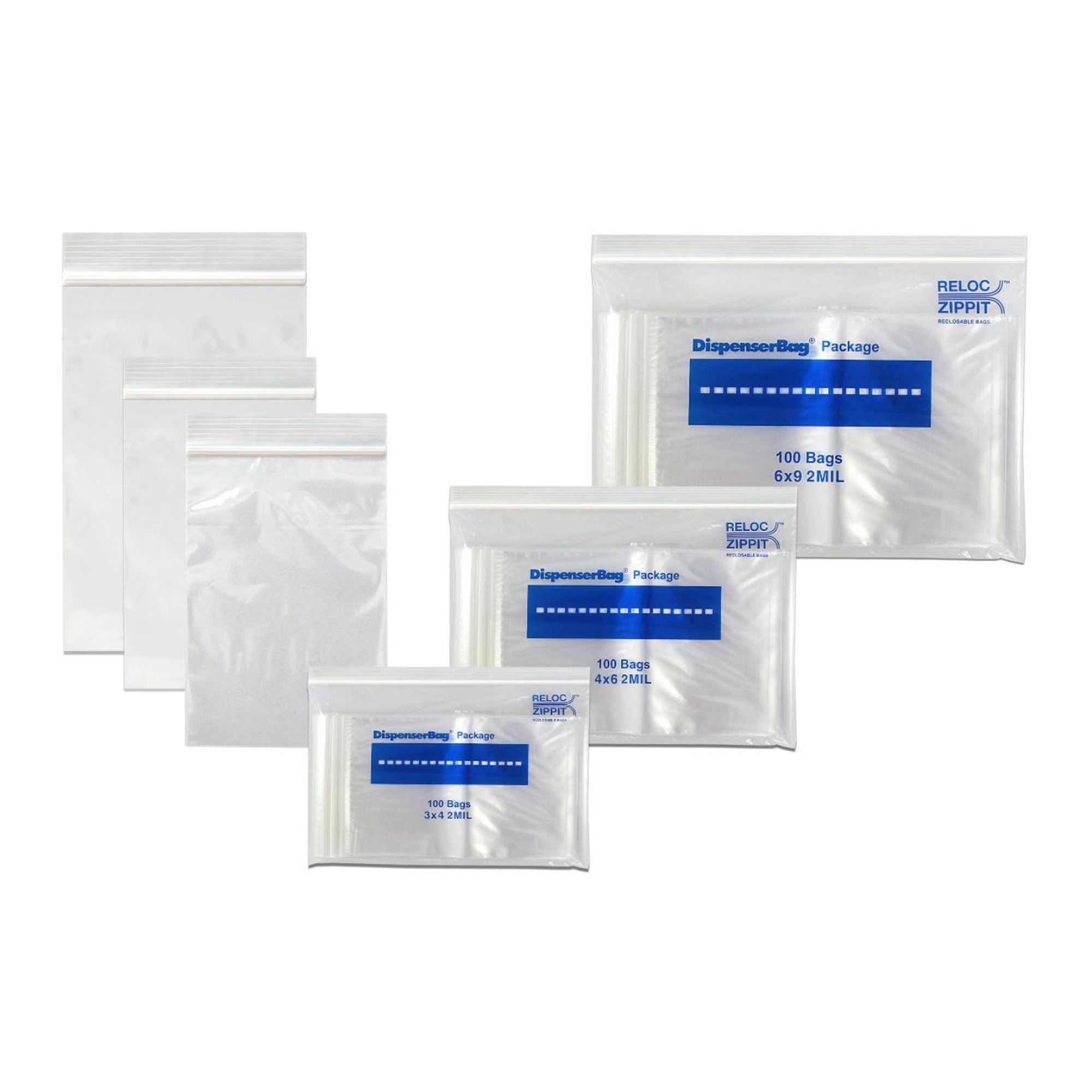 Medline - MGIMGZ2P0810 Reclosable Bag Reloc-Zippit® 8 X 10 Inch LDPE Clear Zipper Closure