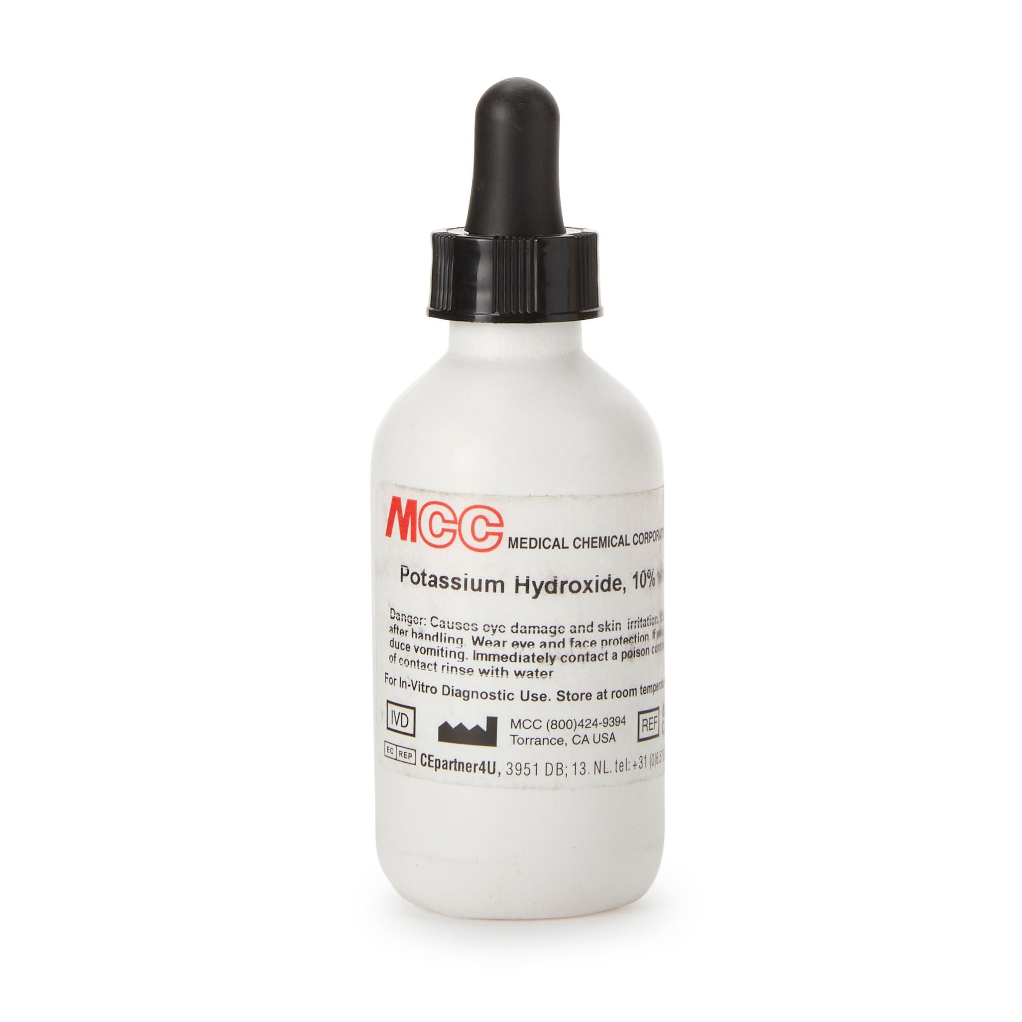Medical Chemical - 783A-2OZ Microbiology Reagent Potassium Hydroxide Inorganic Compound 10% 2 oz.