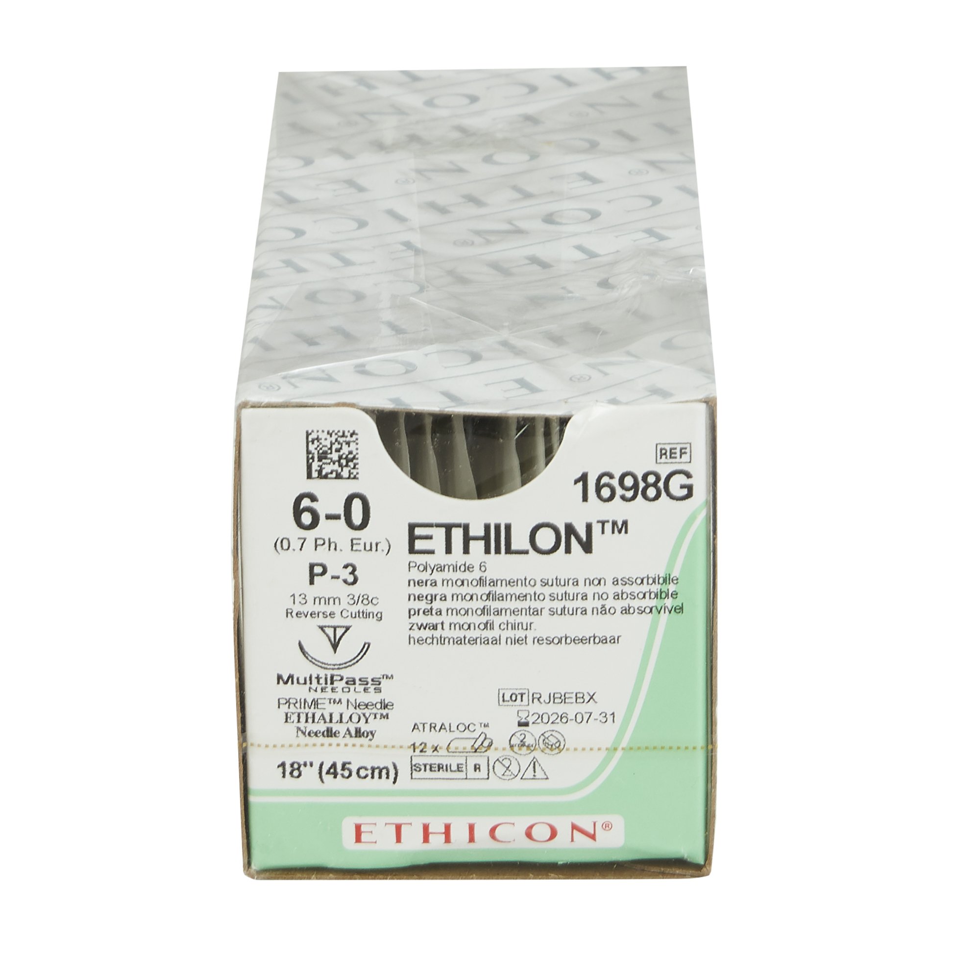 J & J Healthcare Systems - 1698G Ethilon™ Suture with Needle