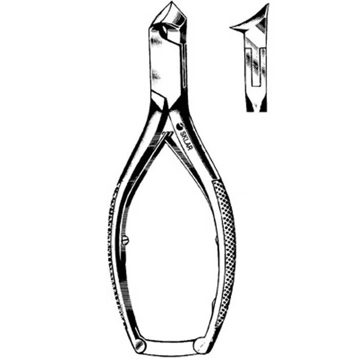 Sklar - 97-1156 Nail Nipper Angled Concave Jaw 5-1/2 Inch Length German Stainless Steel