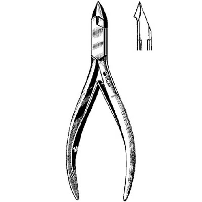 Sklar - 97-1241 Tissue / Nail Nipper Convex Jaw 4 Inch Length German Stainless Steel