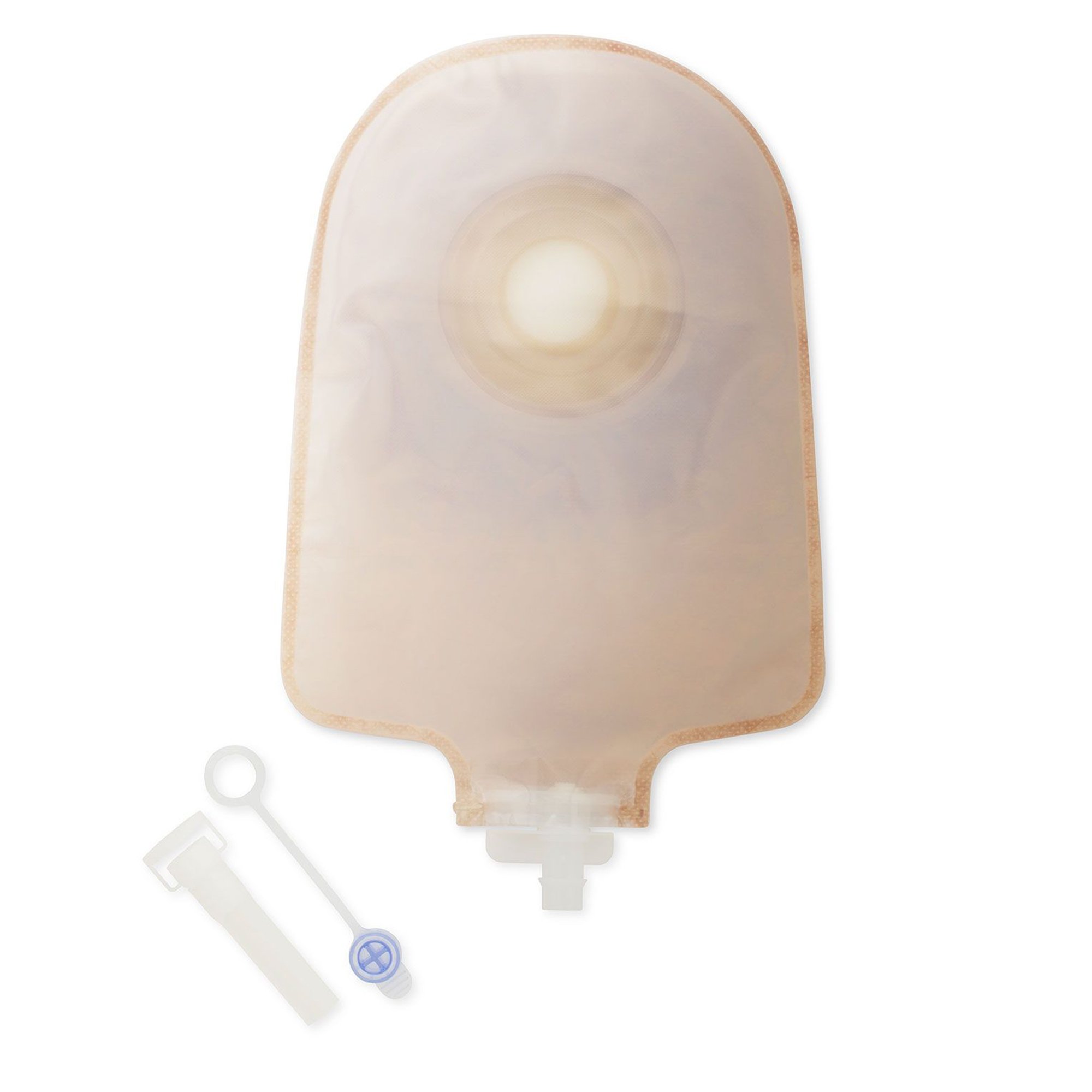 Hollister 8482 - Premier™ 8482 One-Piece Transparent Urostomy Pouch, Pre-cut to Fit 19 mm Stomas - 5/Box