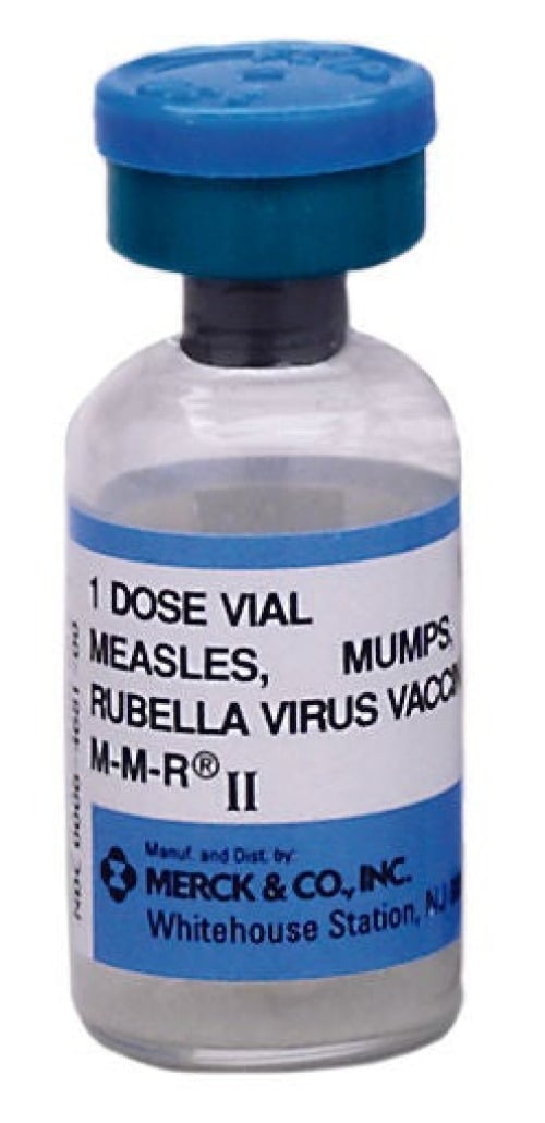 Merck - 00006468100 M-M-R® II Measles, Mumps, and Rubella Vaccine, Preservative Free 1,000 TCID - 12,500 TCID - 1,000 TCID / 0.5 mL Injection 0.5 mL