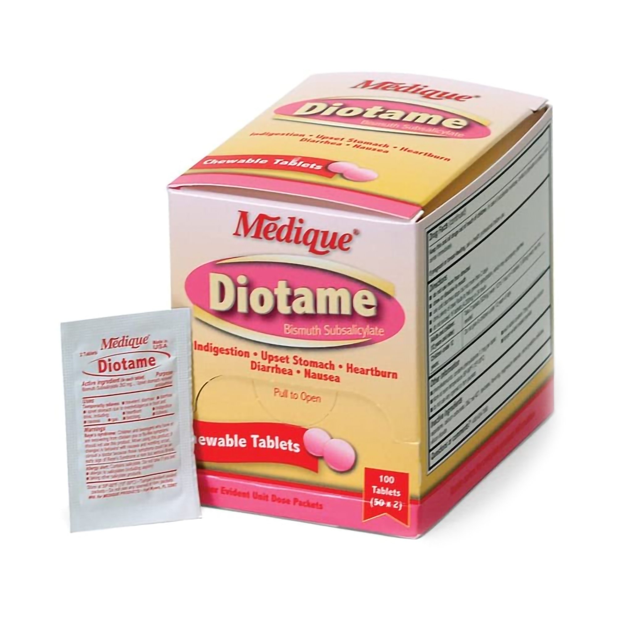 Medique Products - 22033 Diotame® Bismuth Subsalicylate Anti-Diarrheal