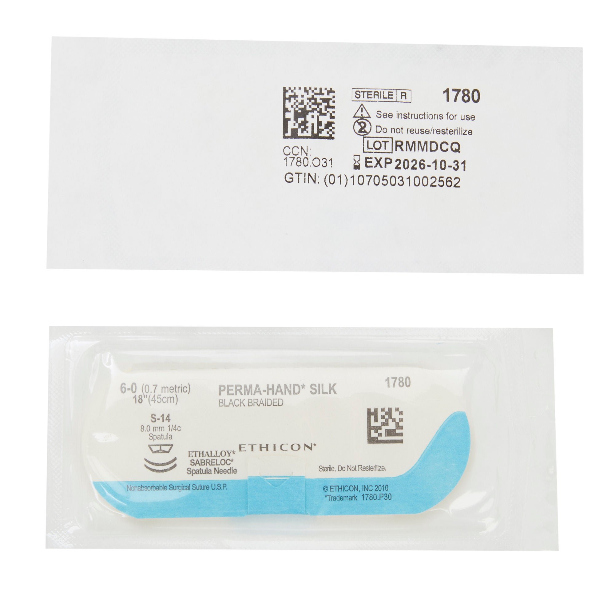 J & J Healthcare Systems - 1780G Perma-Hand™ Suture with Needle