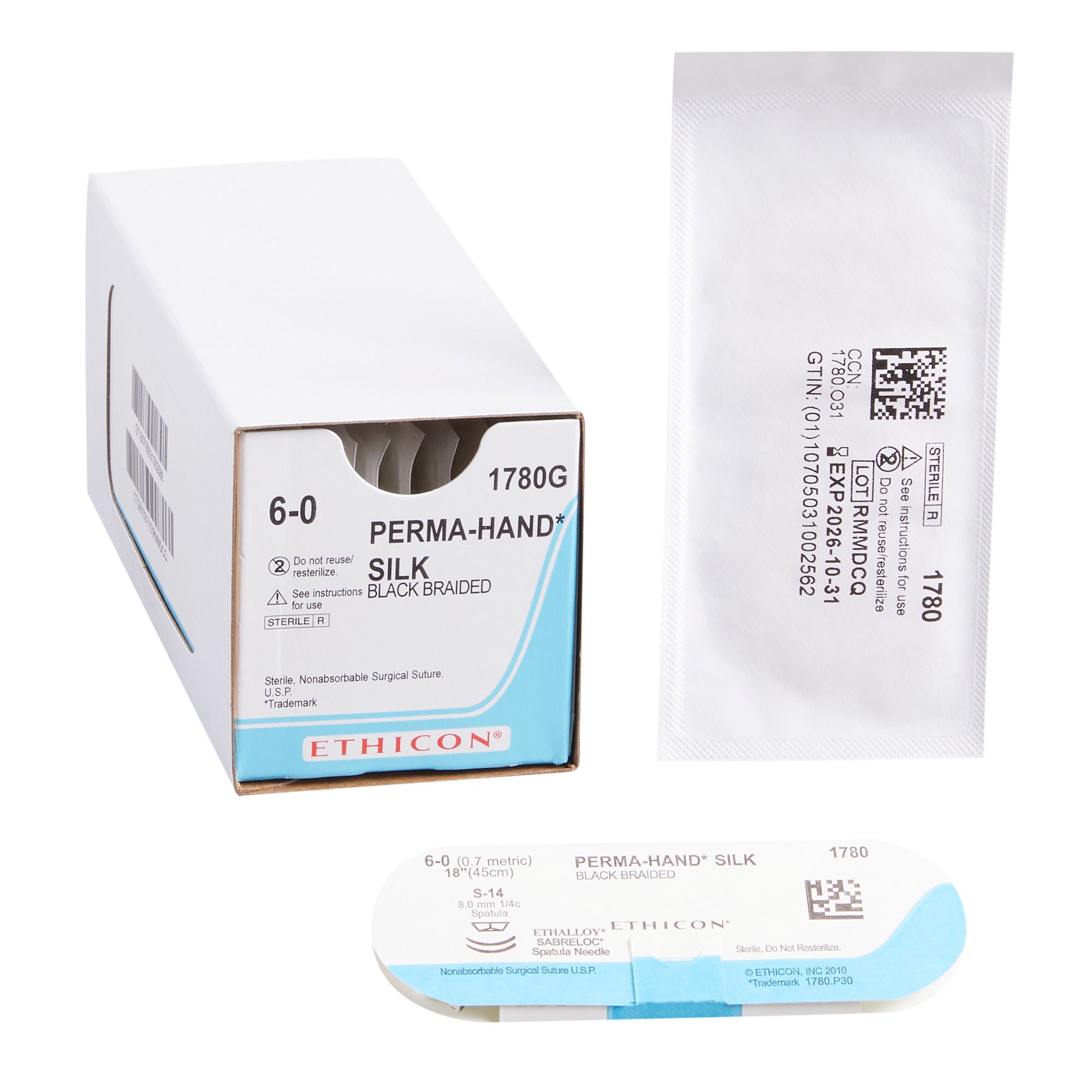 J & J Healthcare Systems - 1780G Perma-Hand™ Suture with Needle