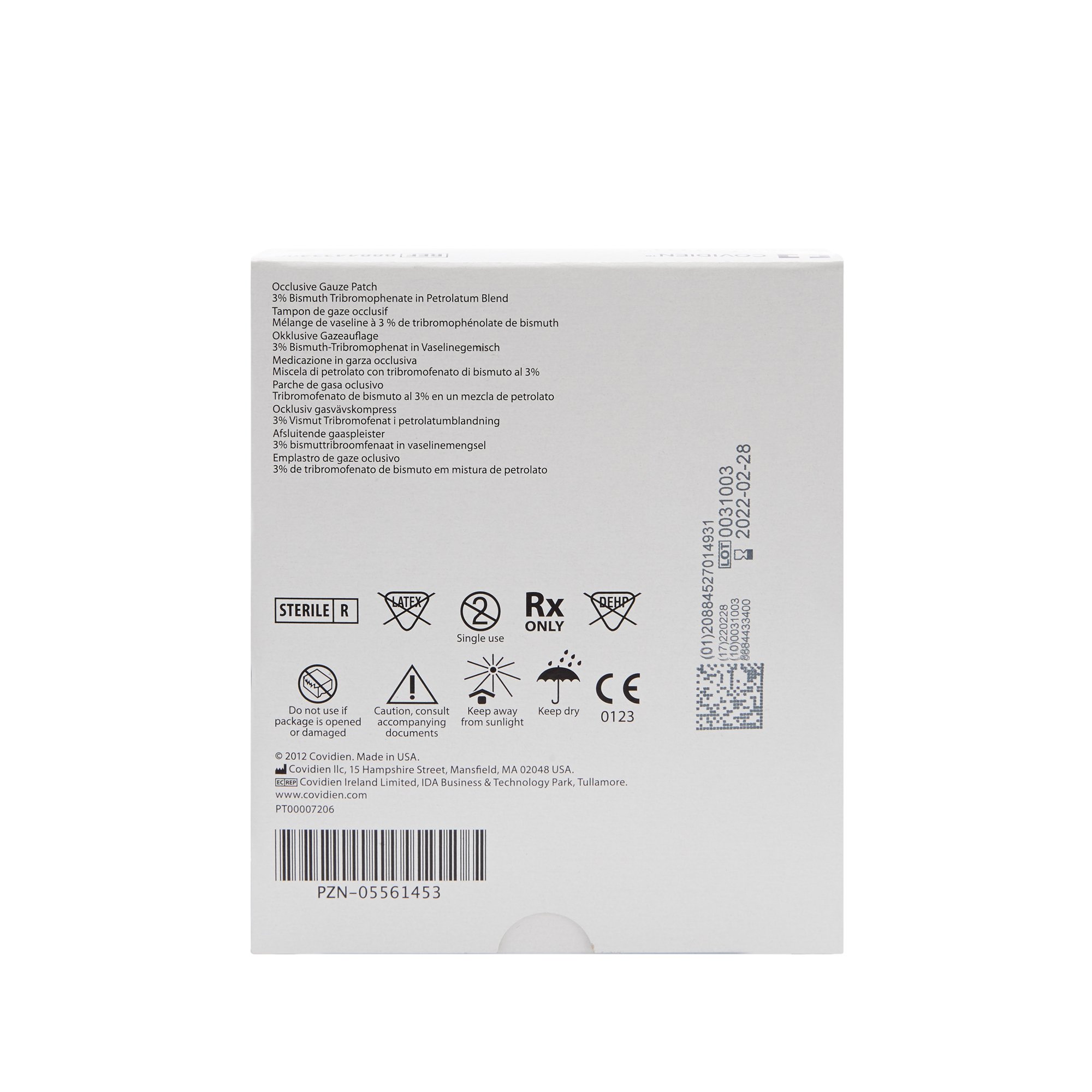 Cardinal - 8884433400 Xeroform® Occlusive Petrolatum Impregnated Dressing 2 x 2 inch