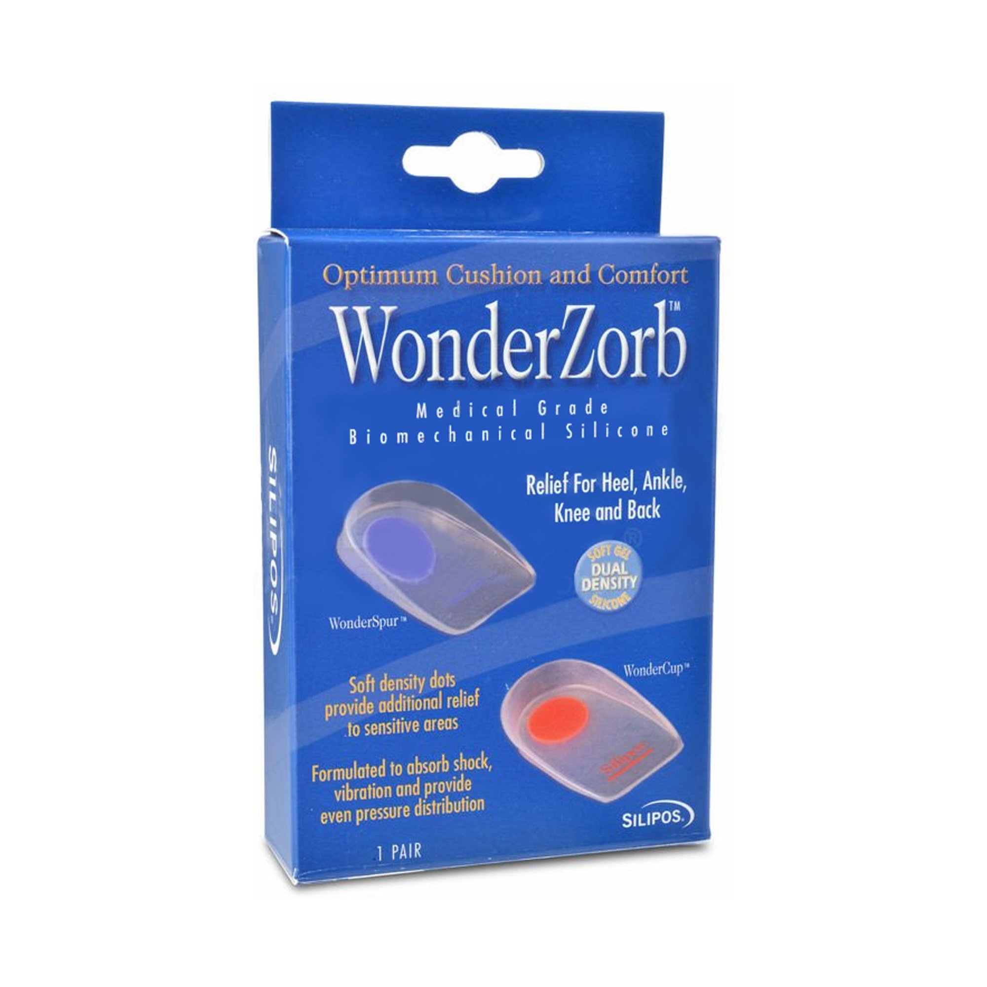 Silipos 4502 - WonderZorb® WonderSpur® Heel Cup, Large - 1/Pair