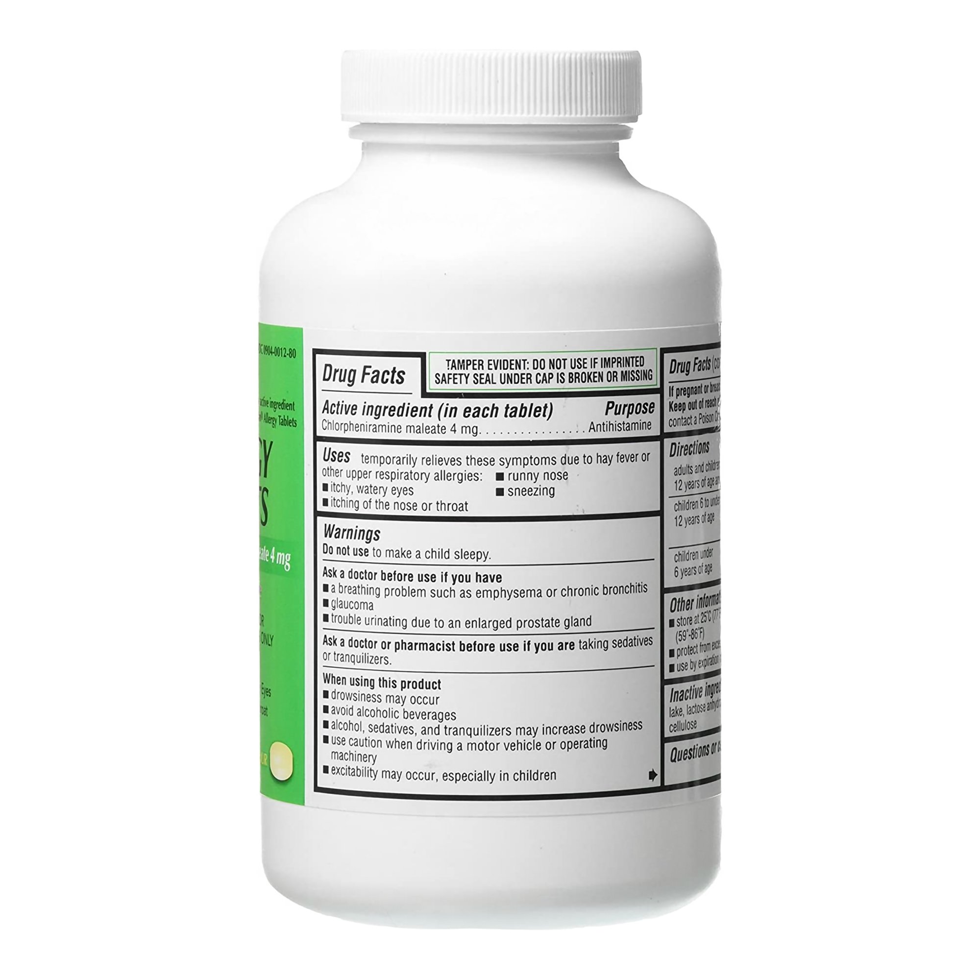 Major Pharmaceuticals - 00904001280 Major® Chlorpheniramine Maleate Allergy Relief
