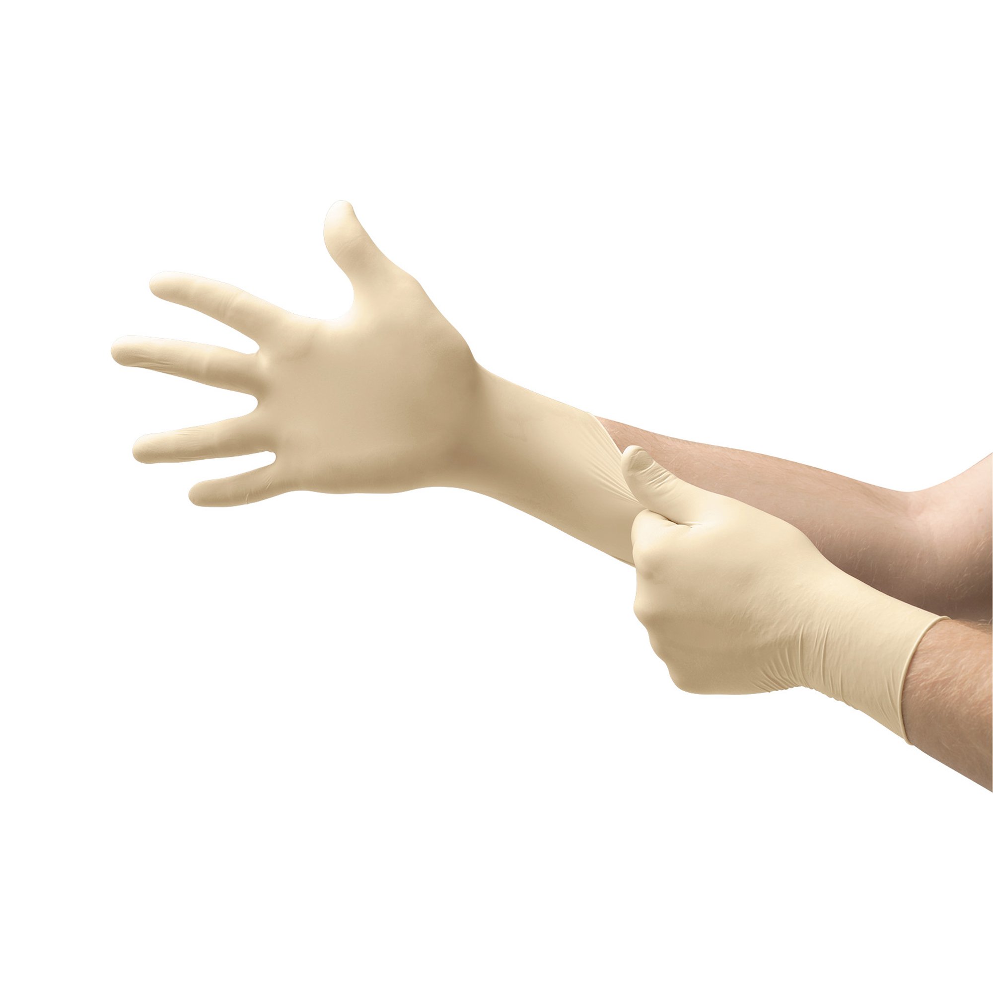 Microflex Medical MF-300-L - Diamond Grip™ Latex Exam Glove, Large, White - 100/Box, 1000/Case