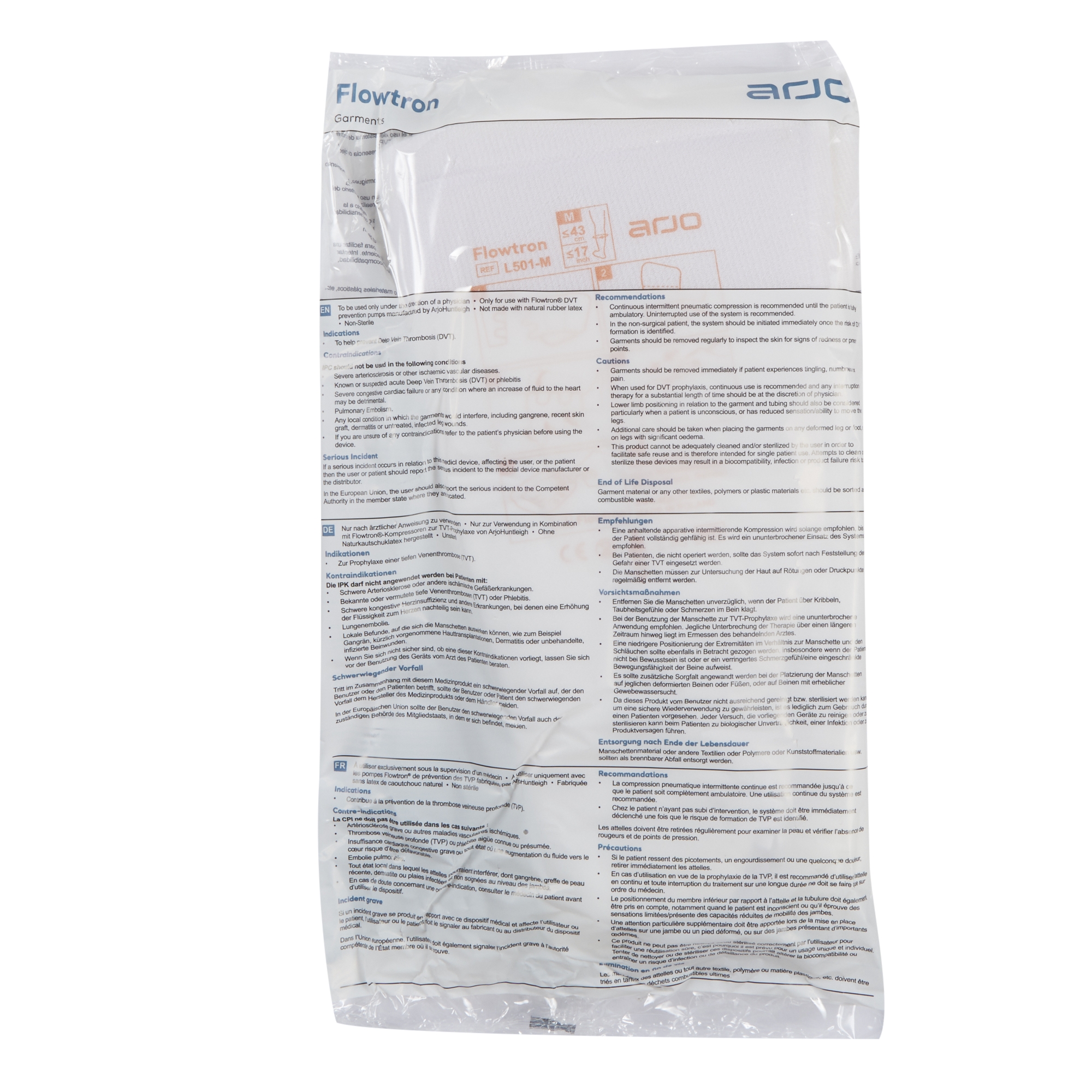 Flowtron DVT Compression Therapy Garment L501-M by Arjo