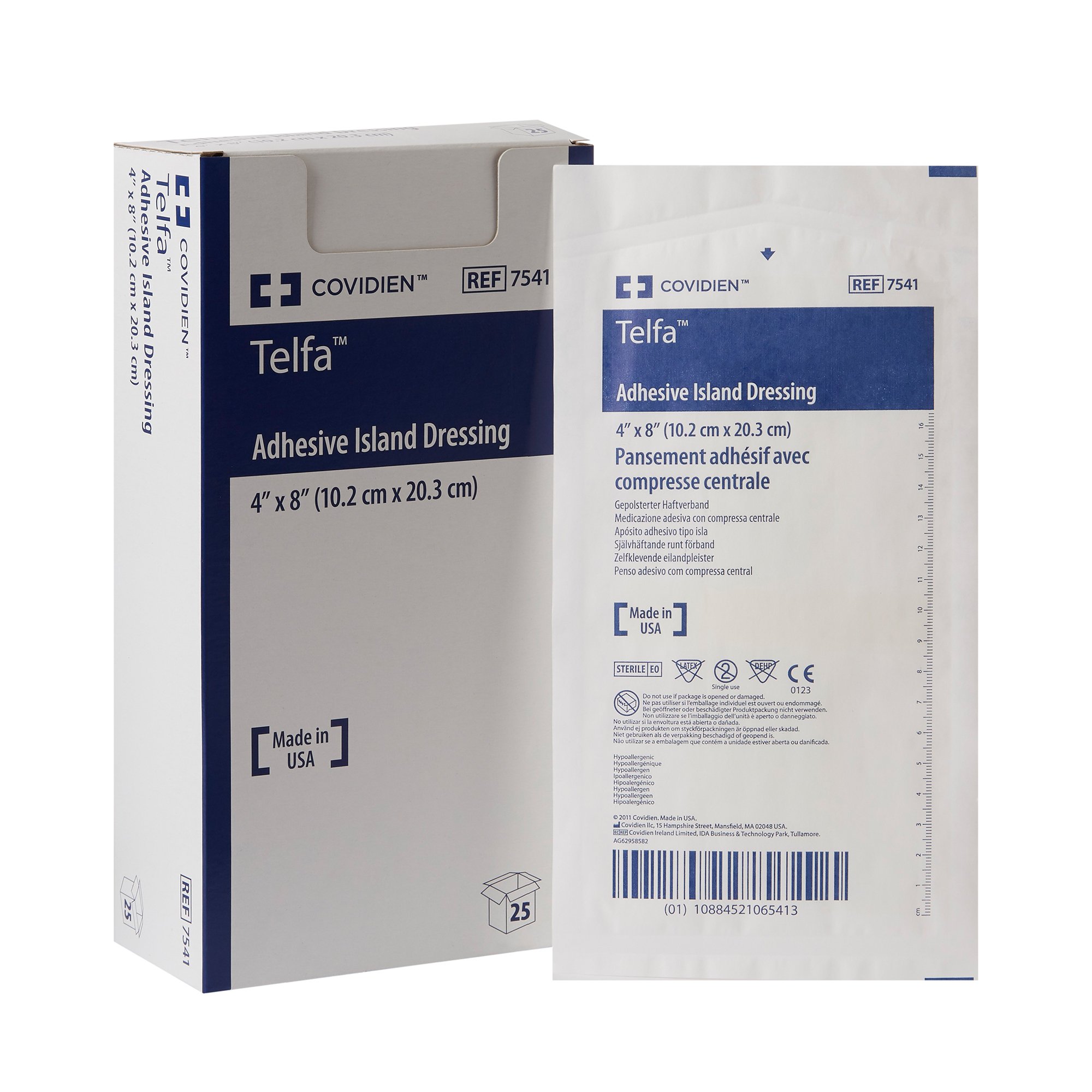 Cardinal - 7541 Telfa™ White Adhesive Dressing