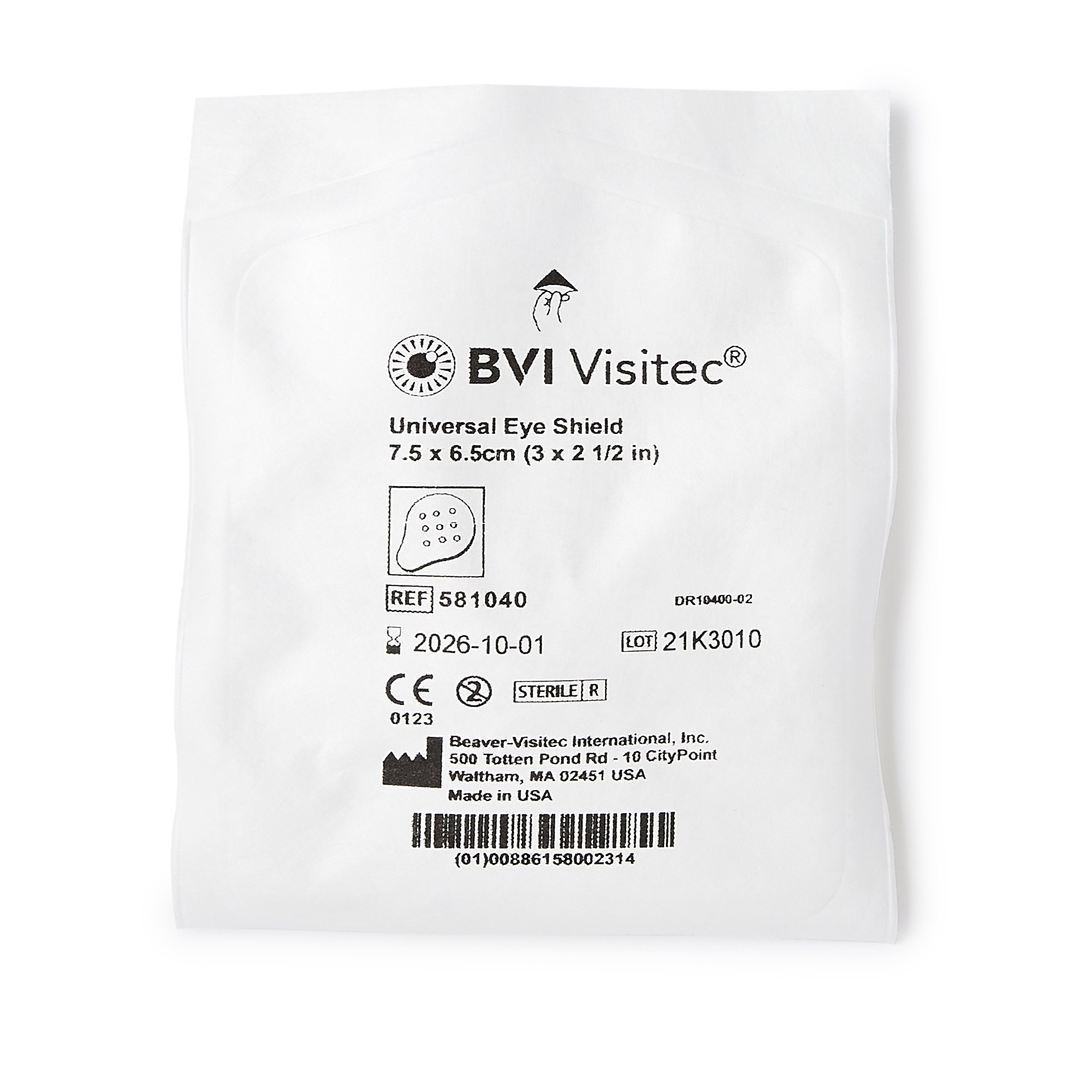 Beaver-Visitec International 581040 - BD Visitec™ Eye Protector, 2-1/2 x 3 Inch - 1/Each, 50/Box
