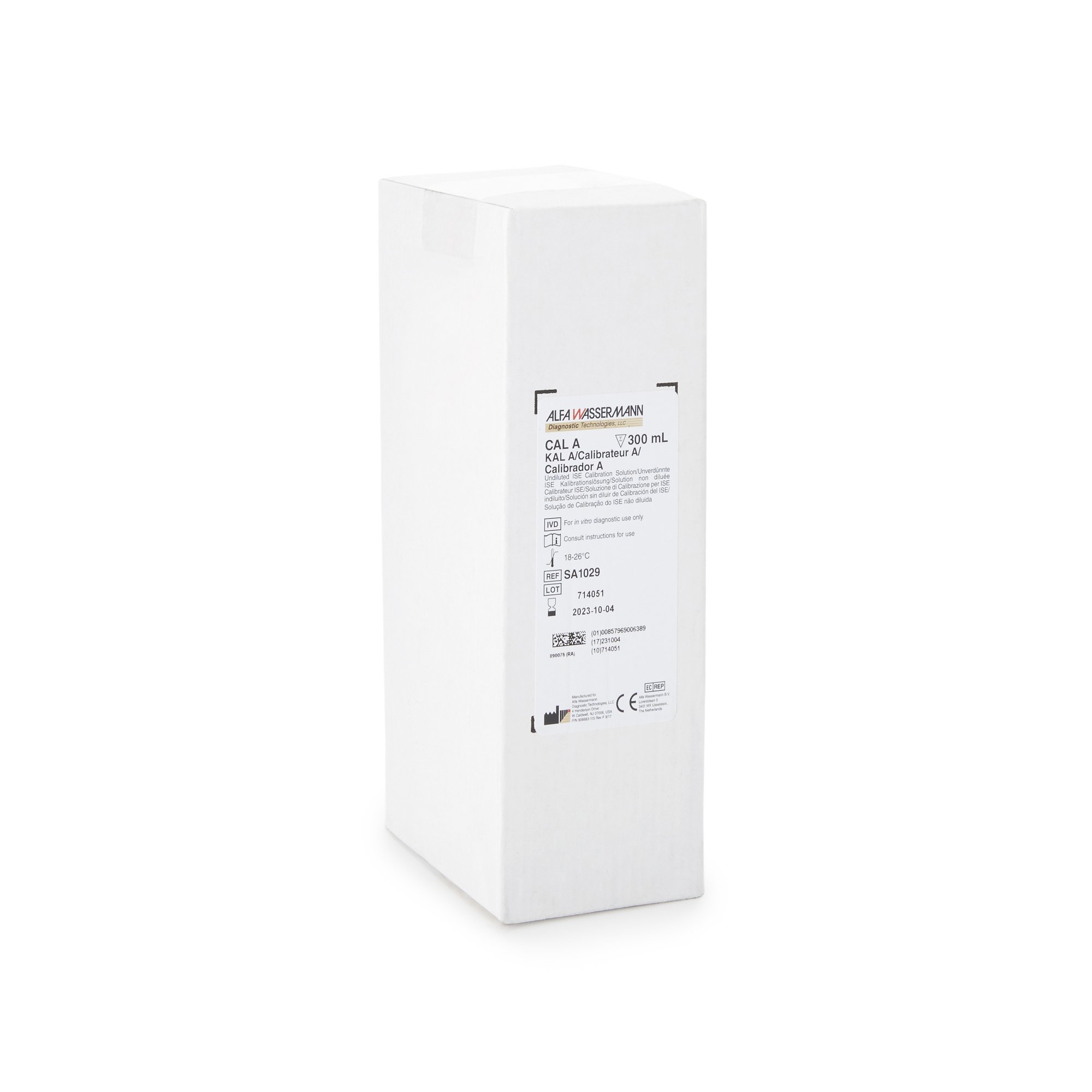 Alfa Wassermann SA1029 - ACE® Calibrator for ACE ISE Analyzer - 1/Each, 3/Pack
