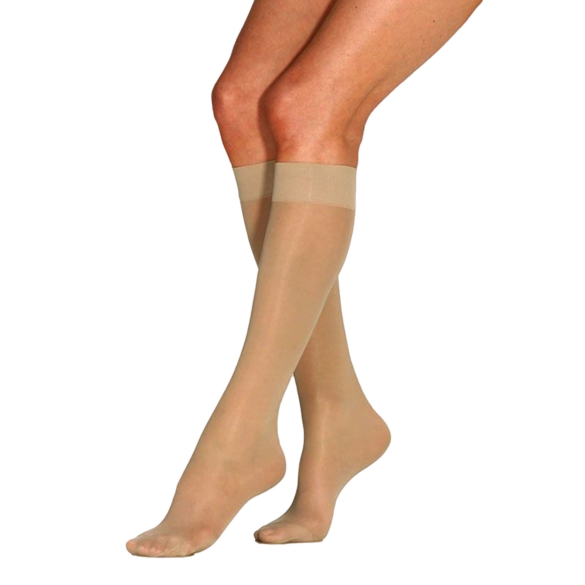 BSN Medical - 119230 Compression Stocking Jobst® Ultrasheer Knee High Medium Sun Bronze Closed Toe