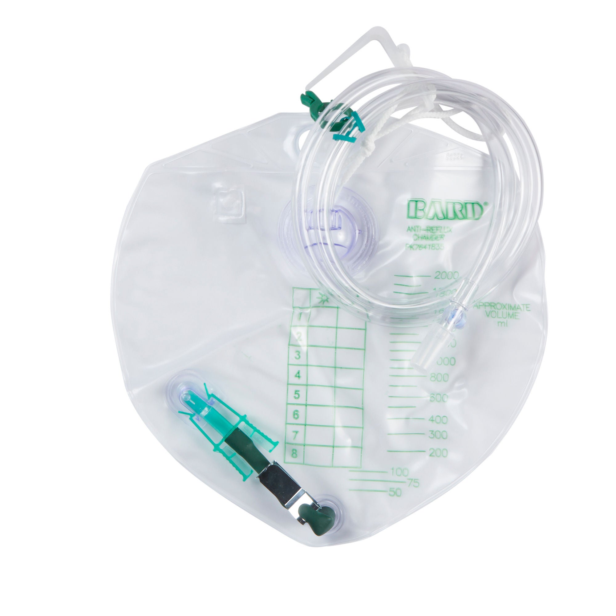 Bard - 154102 Urinary Drain Bag Bard® Anti-Reflux Valve Sterile 2,000 mL Vinyl
