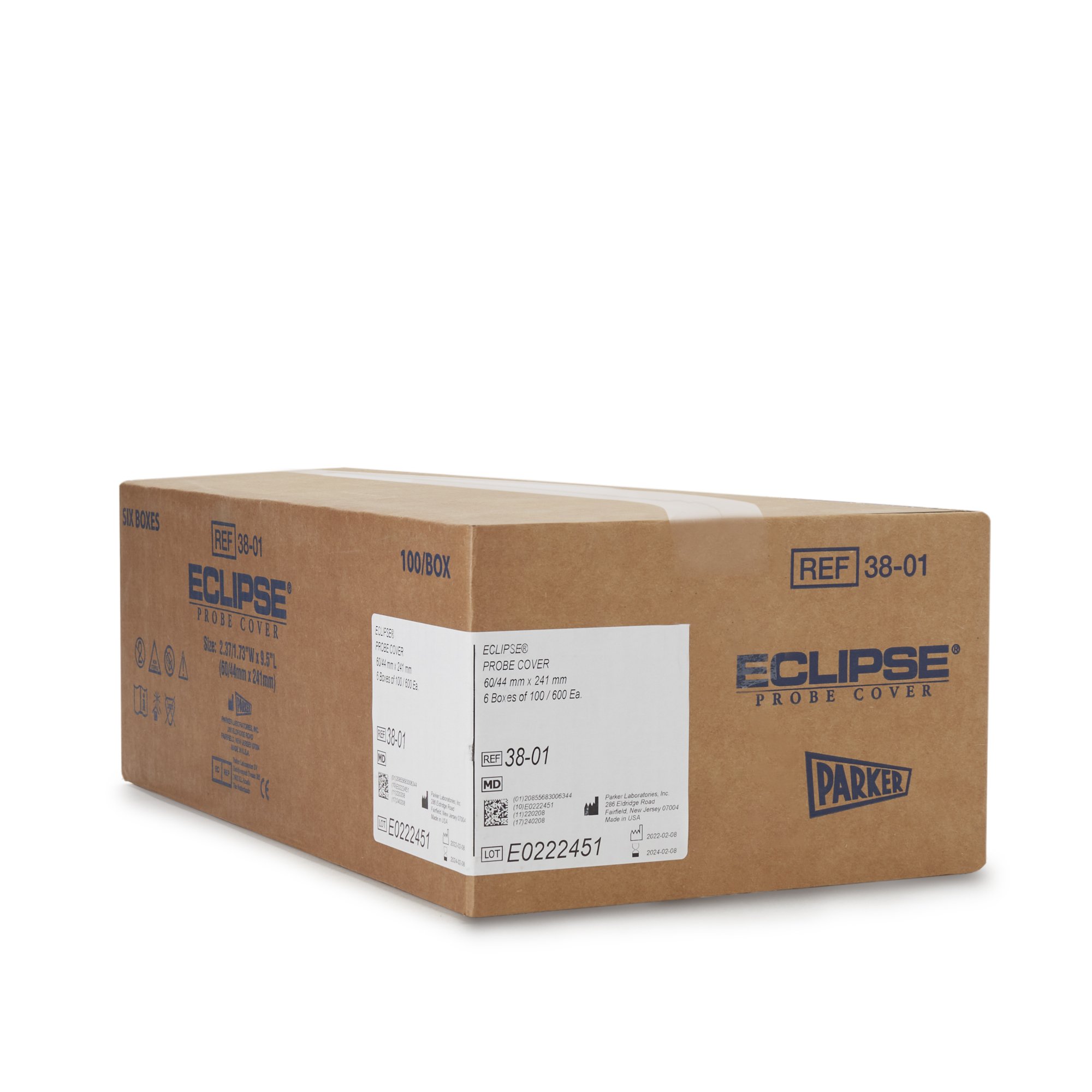 Parker Labs 38-01 - Eclipse® Ultrasound Probe Cover - 100/Box, 600/Case