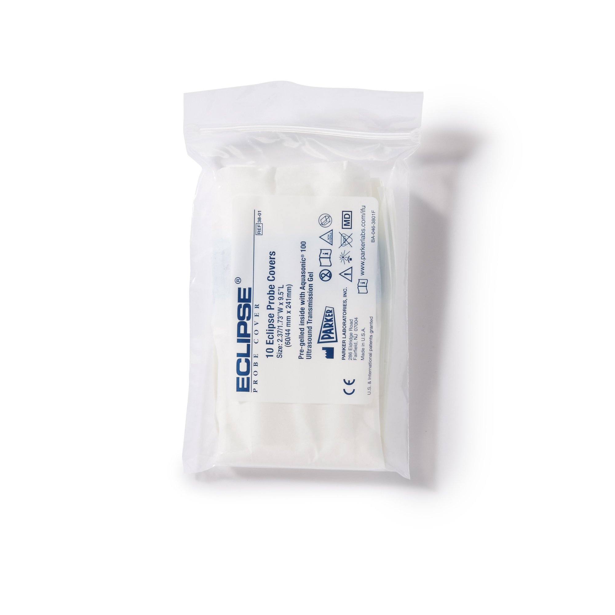 Parker Labs 38-01 - Eclipse® Ultrasound Probe Cover - 100/Box, 600/Case
